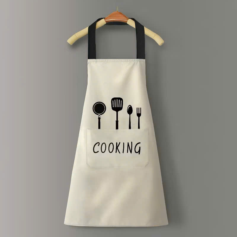[200] Tạp Dề Nấu Ăn Cooking Có LAU TAY