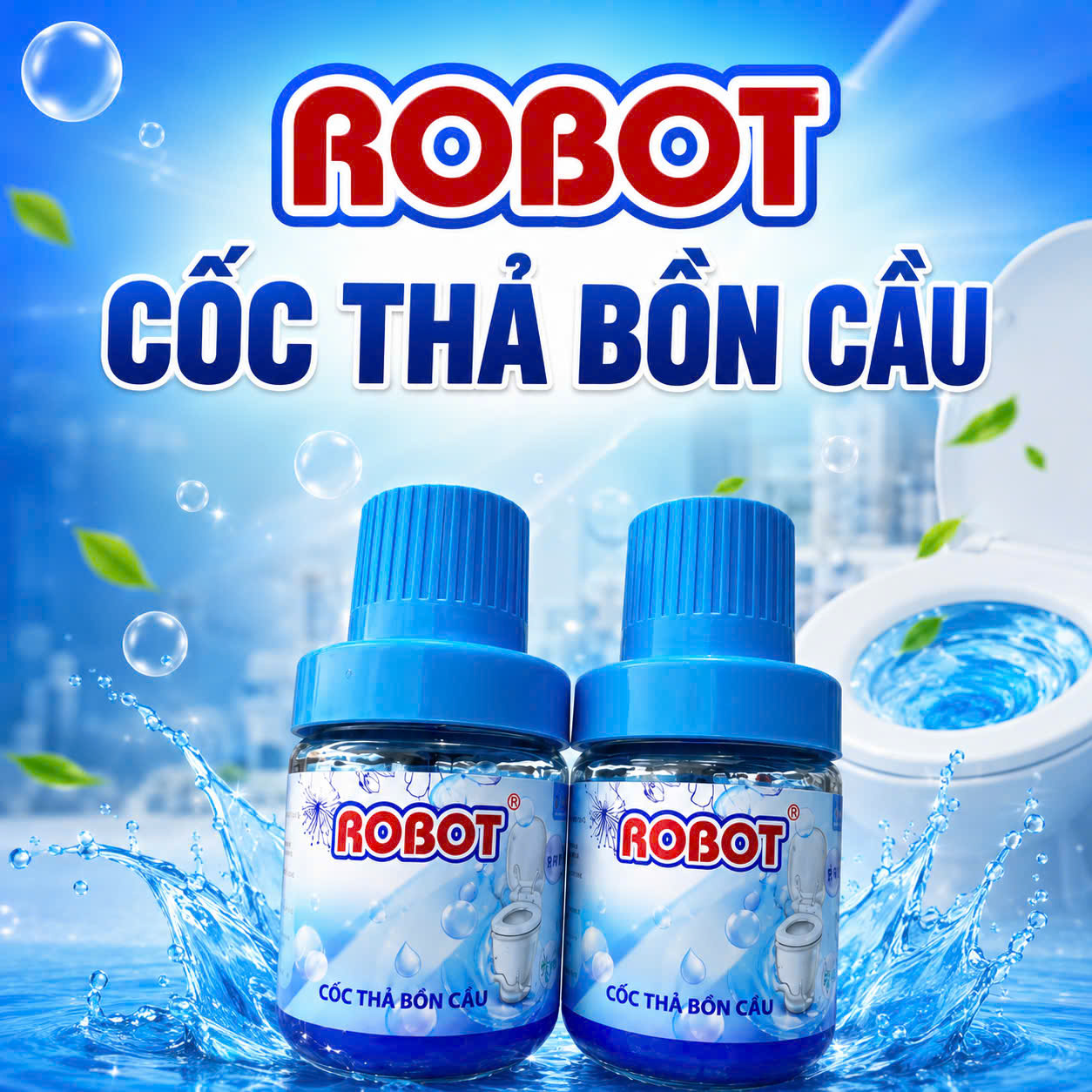 [24] Cốc Thả Bồn Cầu ROBOT