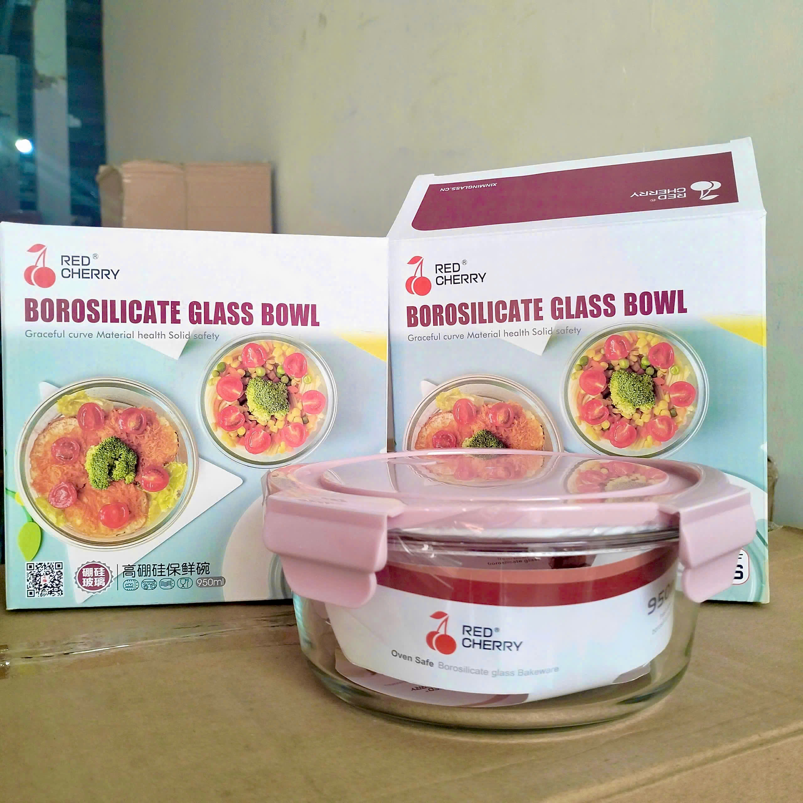 [24] Hộp Cơm Thủy Tinh TRÒN 1 Ngăn 950ml