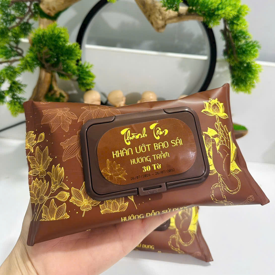 [24] Khăn Ướt Lau Bàn Thờ THÀNH TÂM