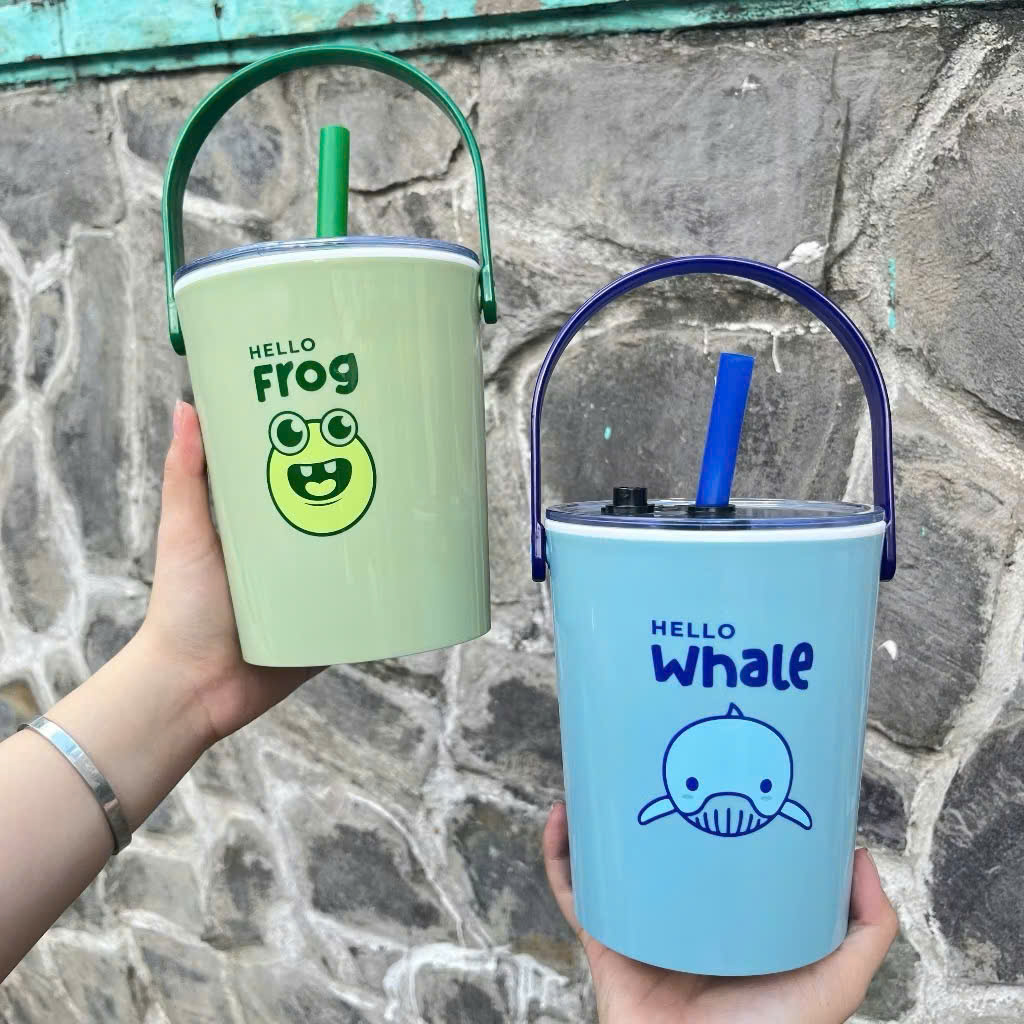 [24] Ly Nhựa Giữ Nhiệt X.O Có Quai Xách 1000ml 5810 (V)