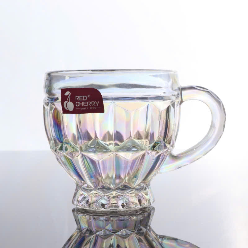 [24] Set 3 Ly Thủy Tinh CẦU VỒNG Có Quai 185ml ZB45A/B/C