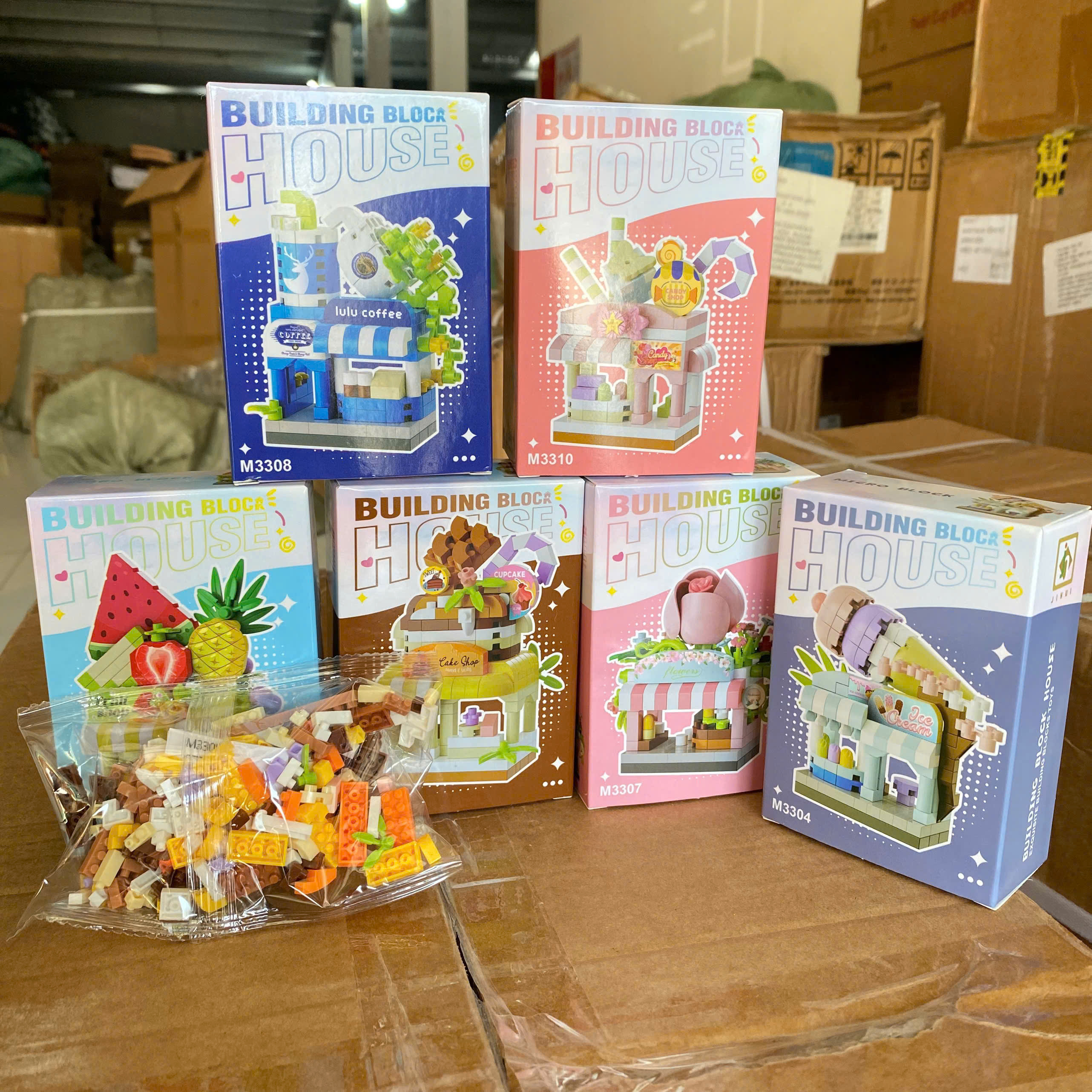 [240] Bộ Lego 3D Mô Hình SHOPING Mini