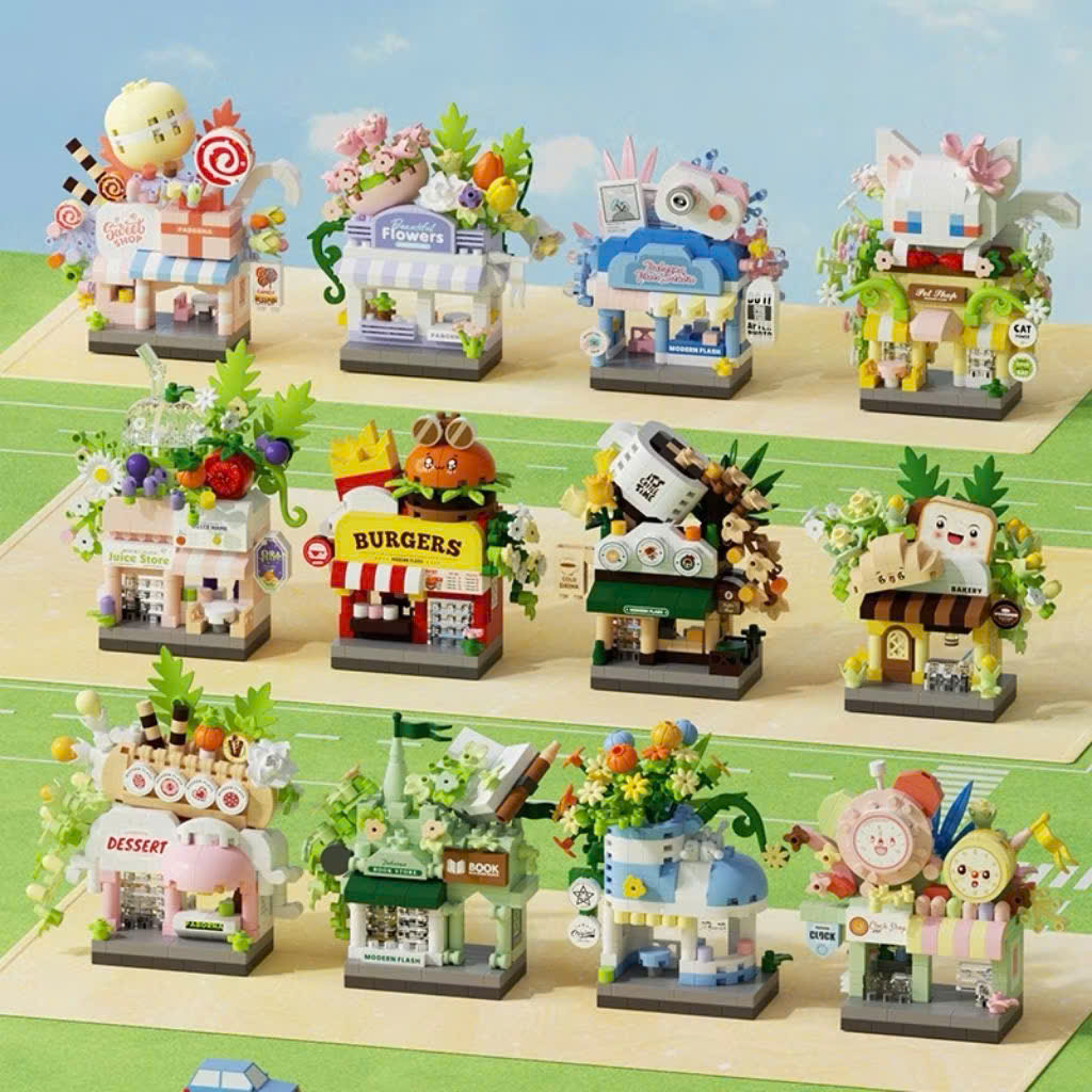 [240] Bộ Lego 3D Mô Hình SHOPING Mini