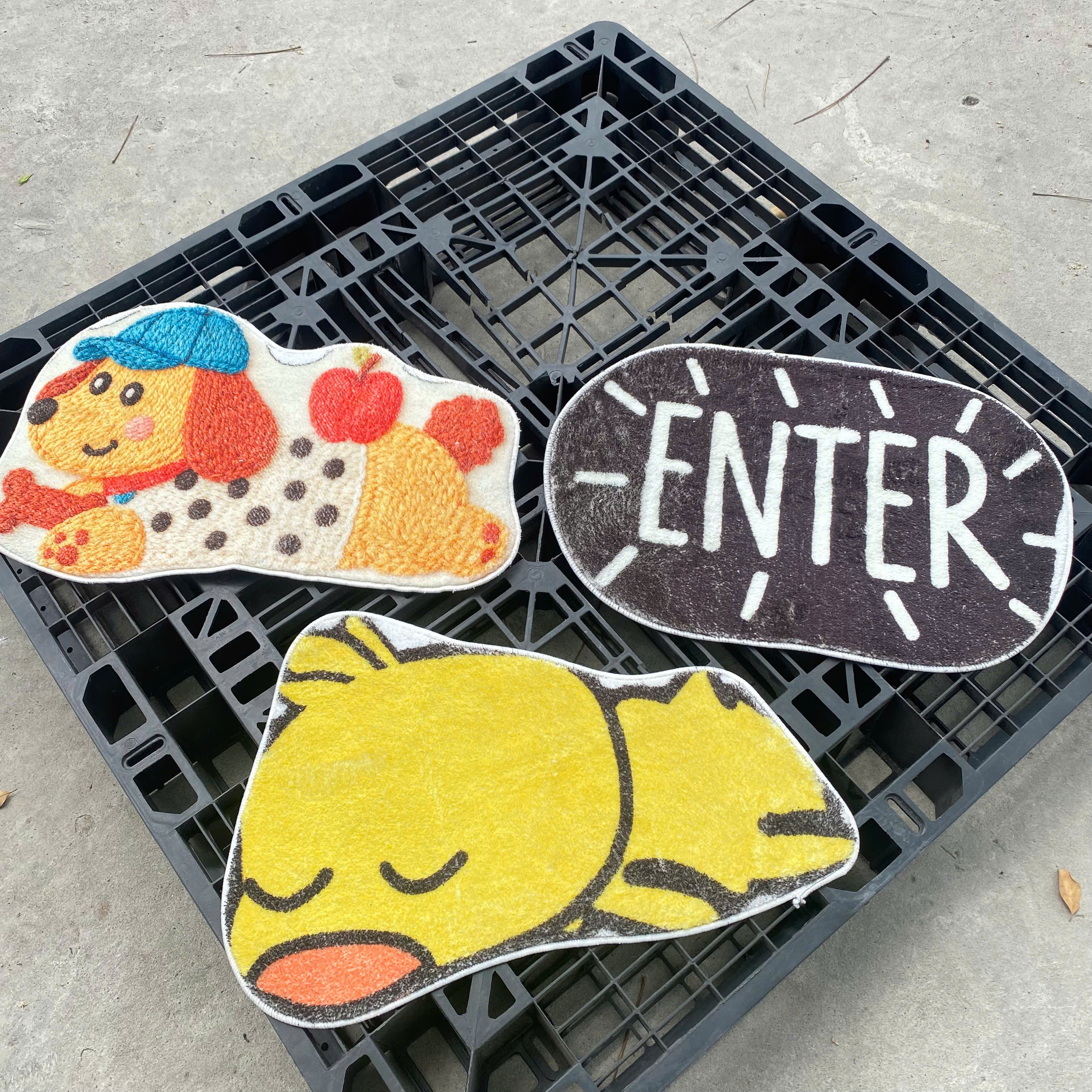 [250] Thảm Chân CỪU Đế Nhựa hình thú mix mẫu