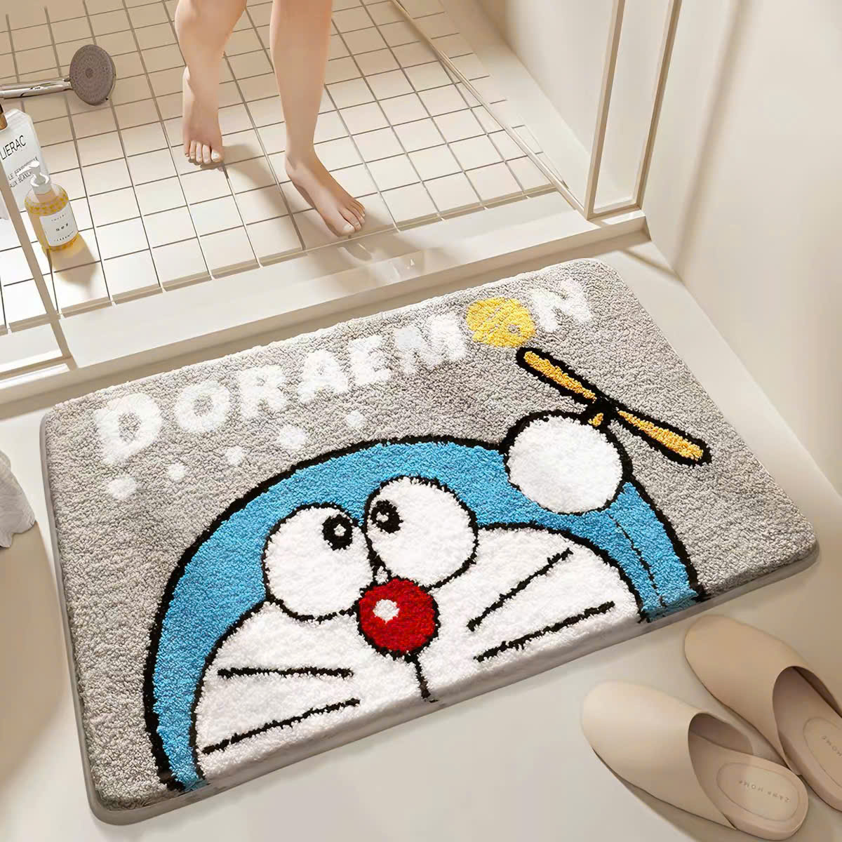 [250] Thảm Chân Cừu Đế Nhựa DOREMON