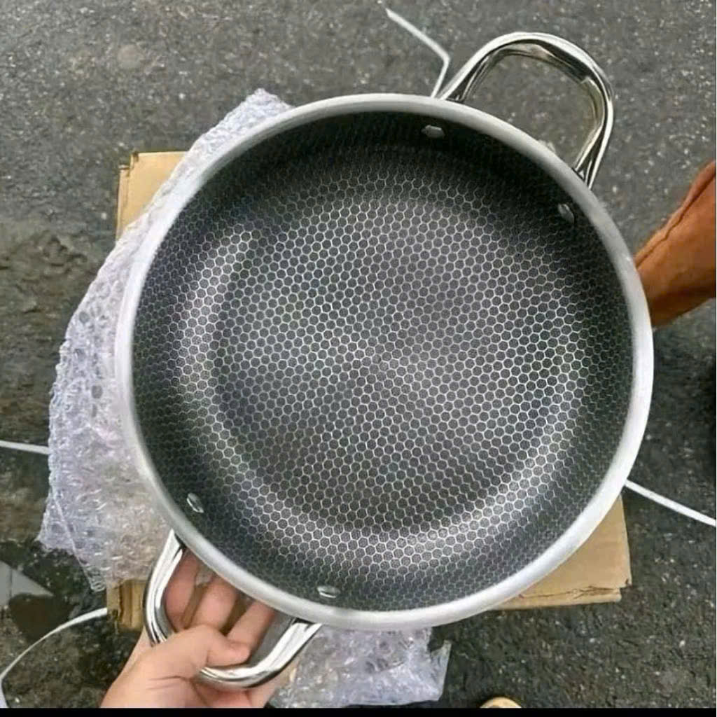 Chảo tổ ong 28cm siêu chống dính, chảo vân tổ ong giá tốt