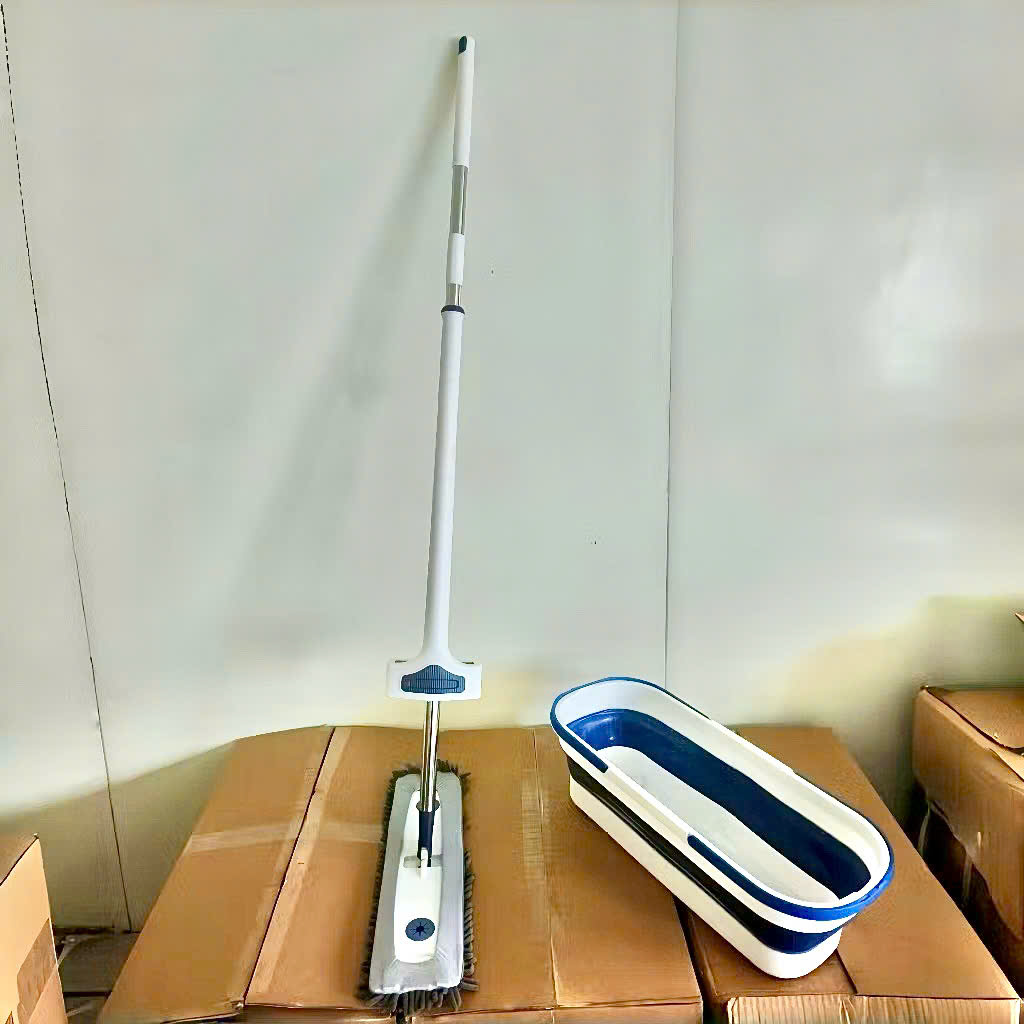 [30] Chậu Gấp Gọn Có Bánh Xe Bông Lau San Hô (2 miếng)