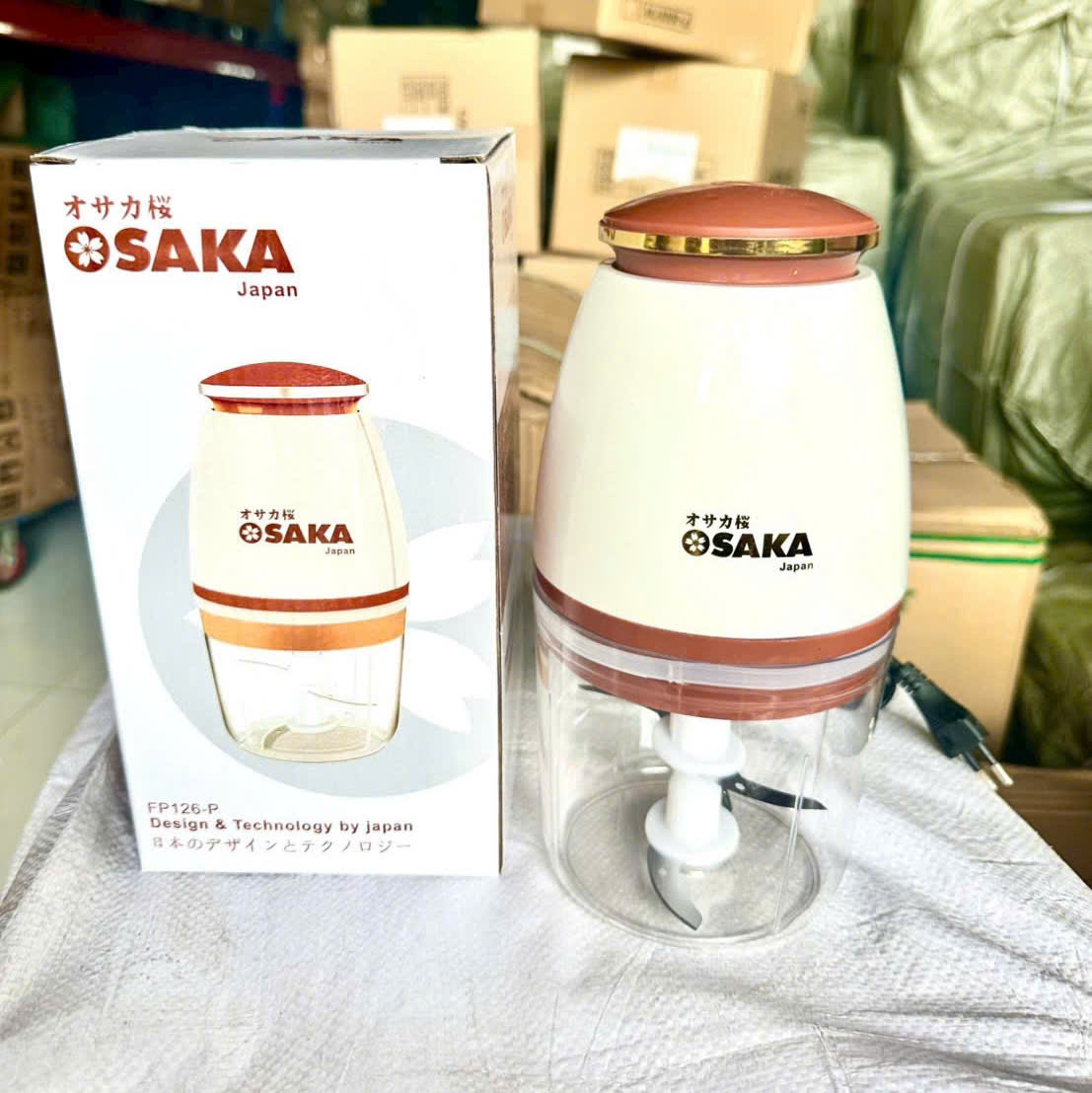 [40] Máy Xay Thực Phẩm Osaka NẮP ĐỒNG