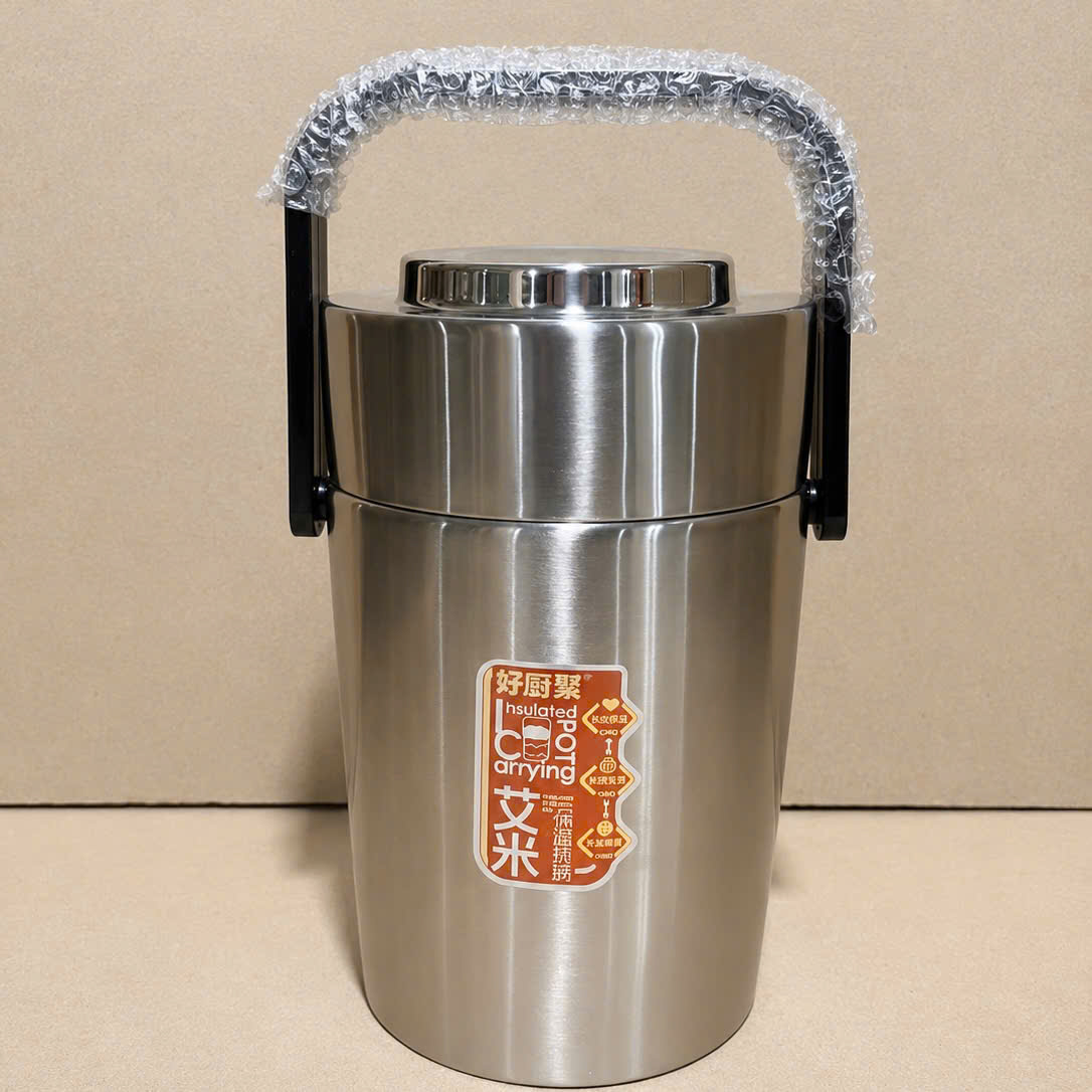 [36] Hộp Đựng Cơm INOX 2 Ngăn INOX 2L