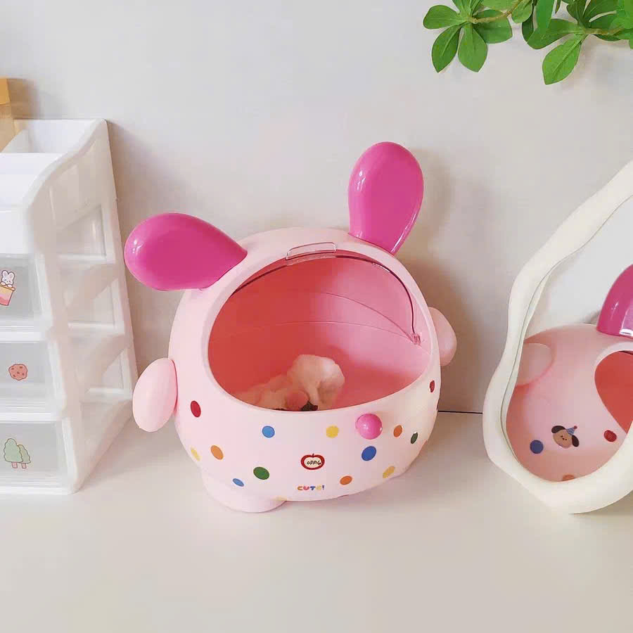 [36] Hộp Đựng Đồ Để Bàn Tai Thỏ New