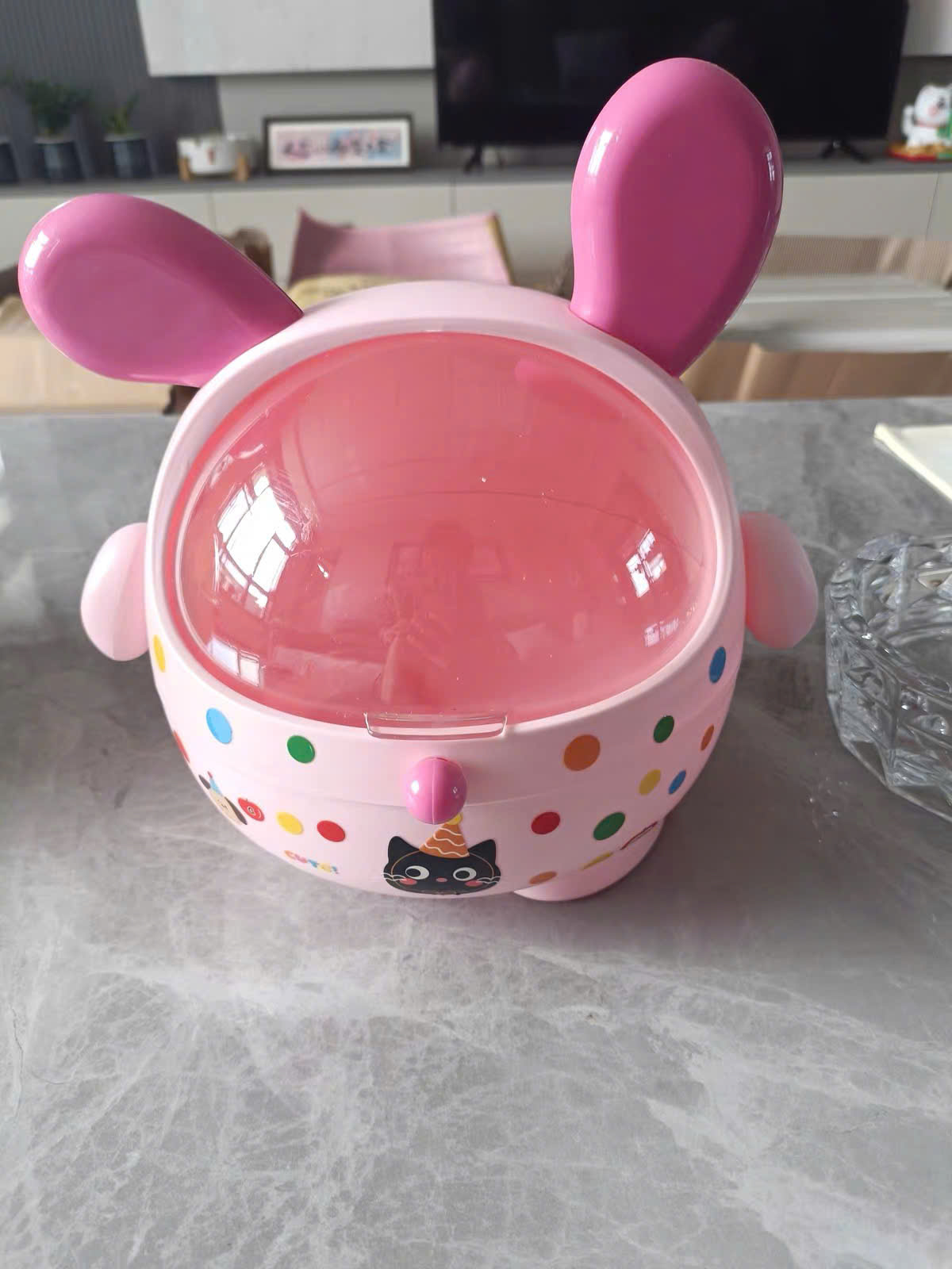 [36] Hộp Đựng Đồ Để Bàn Tai Thỏ New