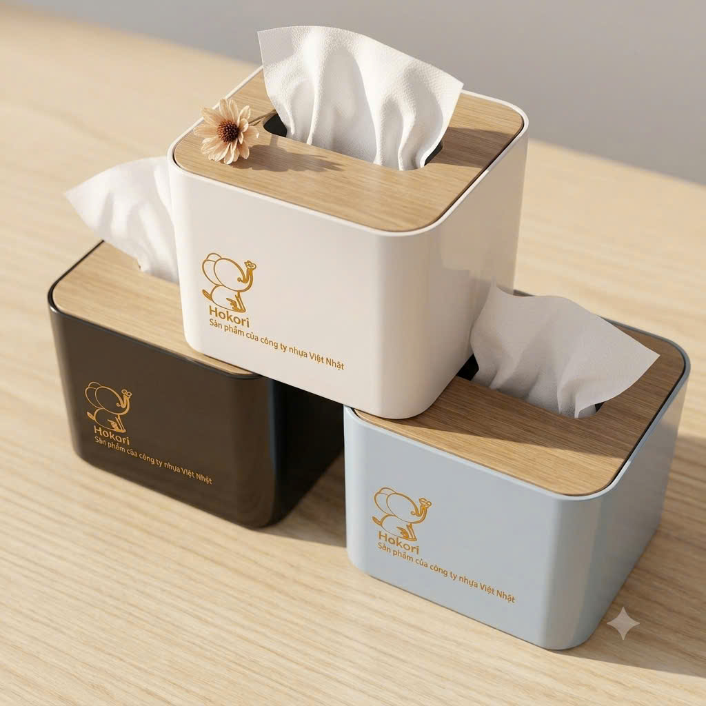 [36] Hộp Đựng Giấy Vuông HOKORI 2736
