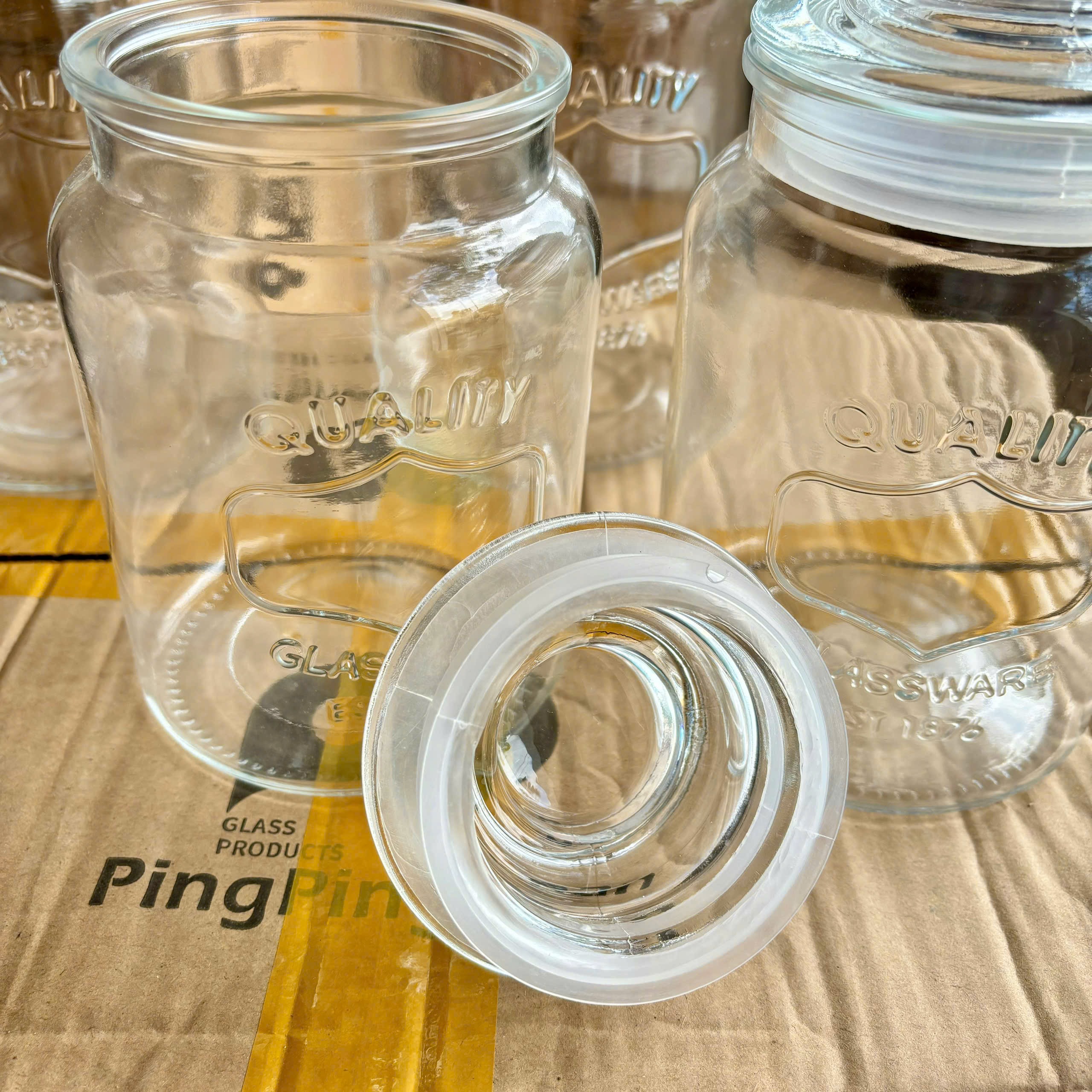 [36] Hủ Thủy Tinh Nắp Thủy Tinh 1876Y 1000ml (V)
