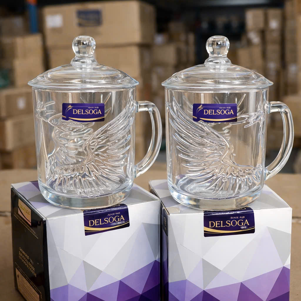 [36] Ly Thủy Tinh DELI Có Nắp 002A/B