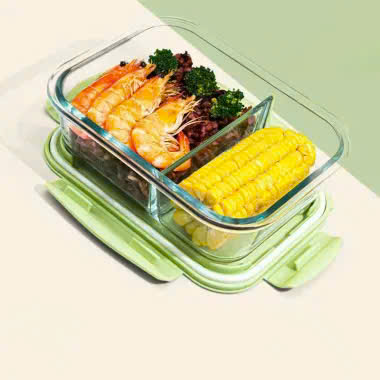 [36] Thố Thủy Tinh 2 Ngăn BX1002 580ml