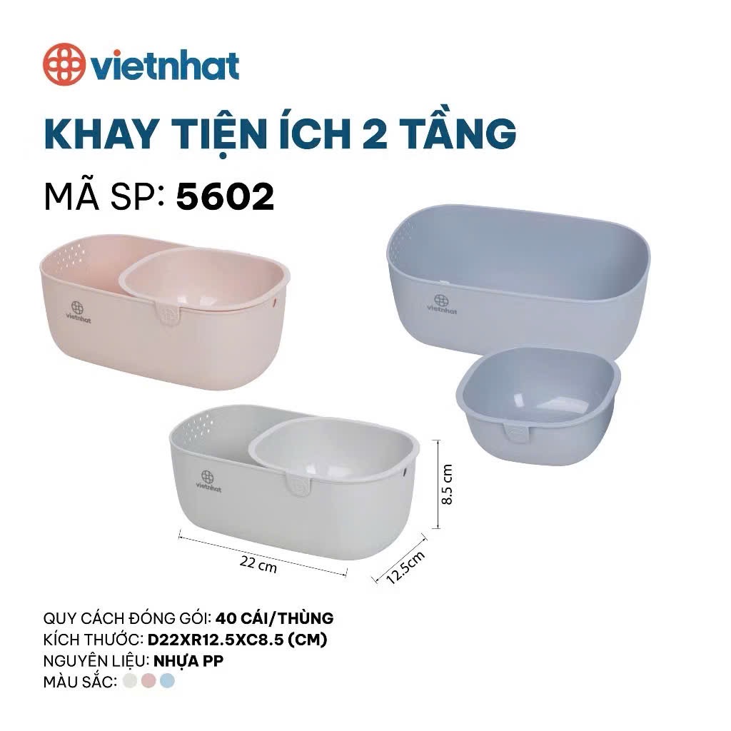 [40] Khay Tiện Ích 2 Tầng 5602
