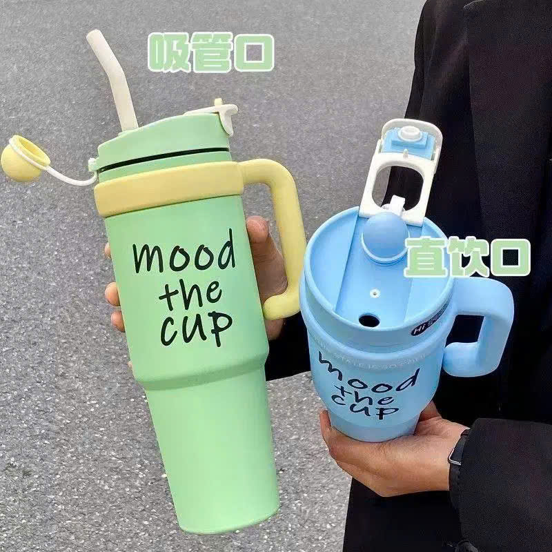 [40] Ly Giữ Nhiệt Có Tay Cầm MOOD THE CUP 1000ml