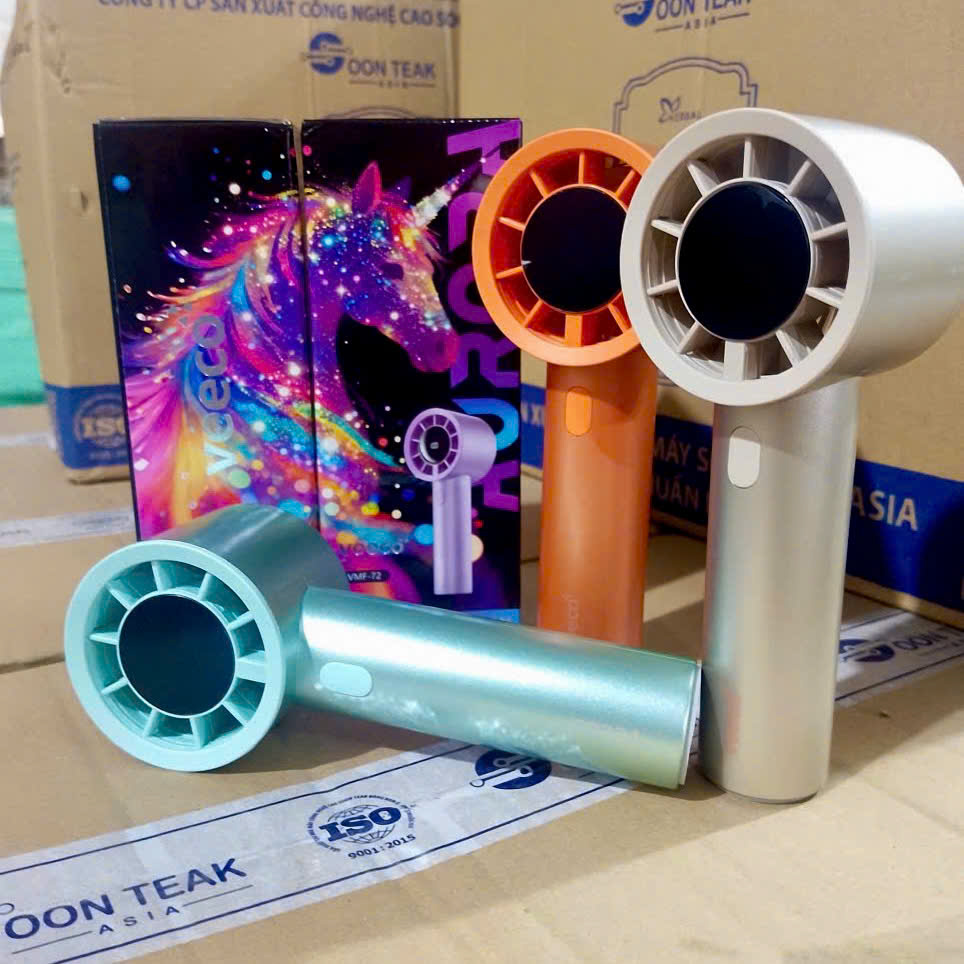 [50] Quạt Tích Điện Cầm Tay AURORA VMF72