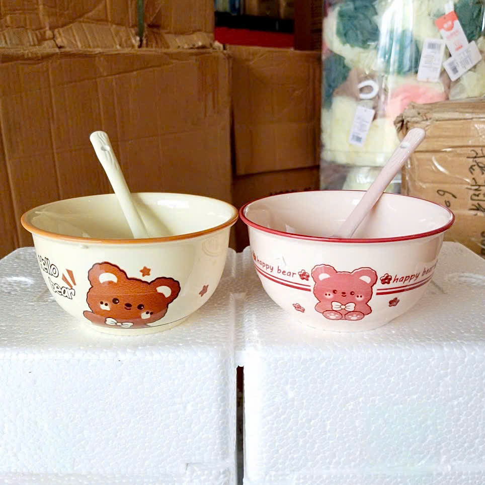 [40] Set 2 Chén Sứ GẤU MIX