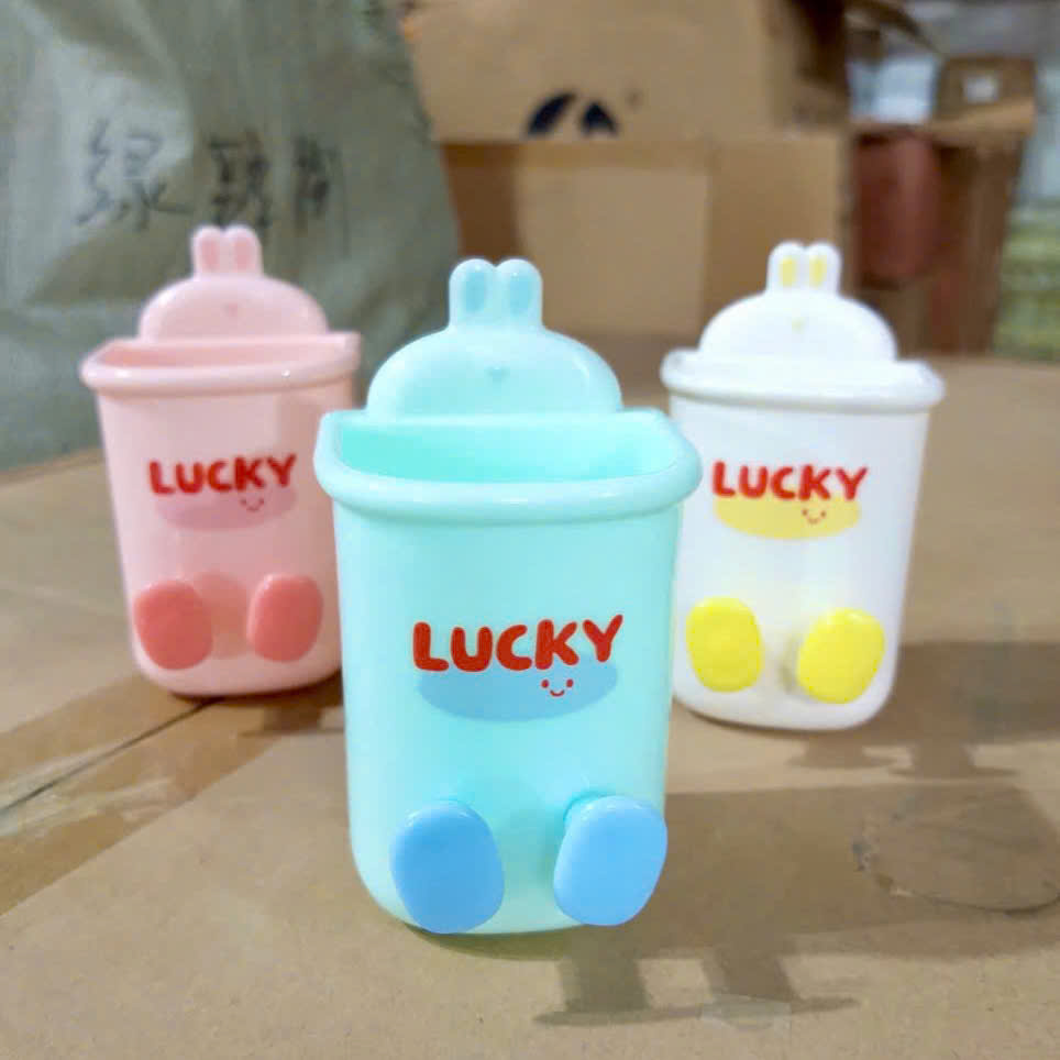 [400] Hộc Treo Bàn Chải Mini Gắn Tường LUCKY