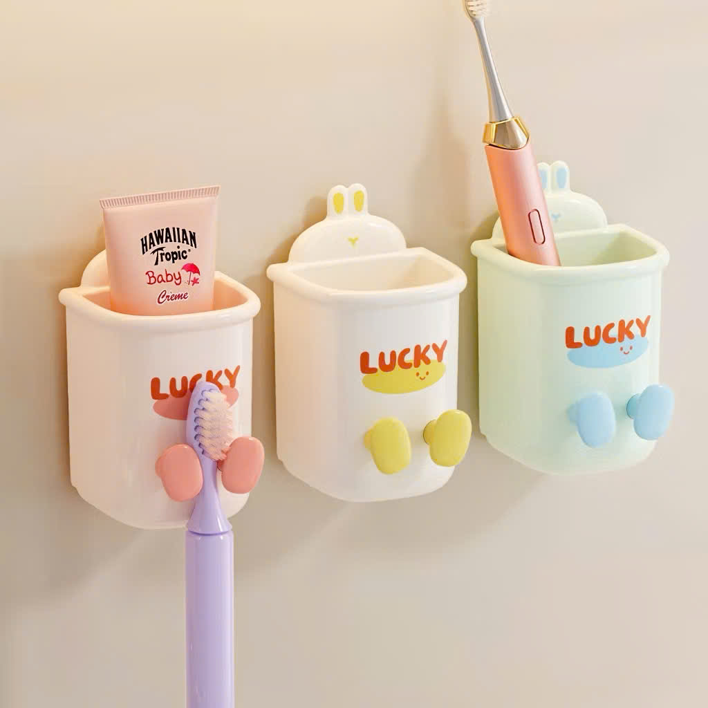 [400] Hộc Treo Bàn Chải Mini Gắn Tường LUCKY