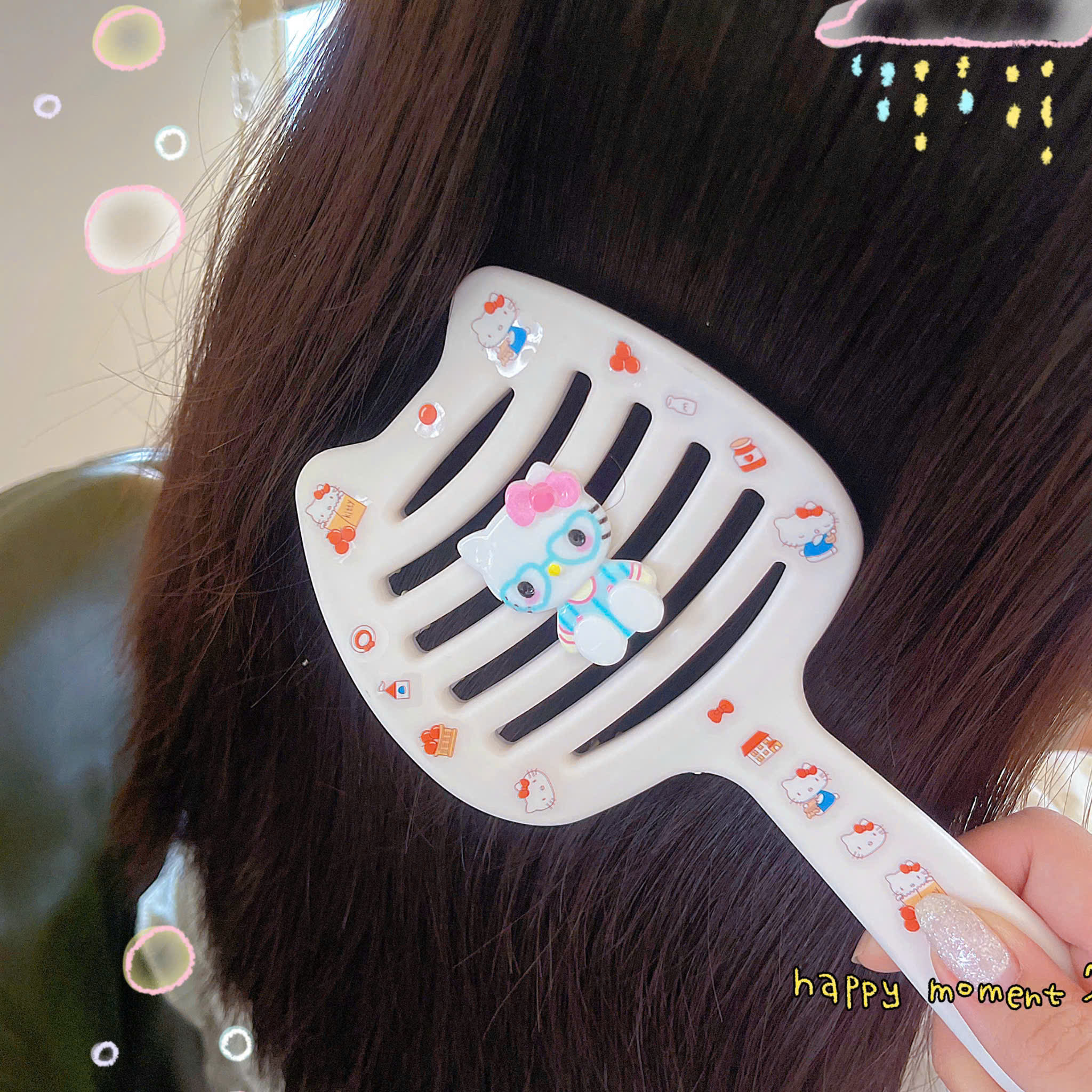 [400] Lược Tạo Phồng Tai Mèo Sticker