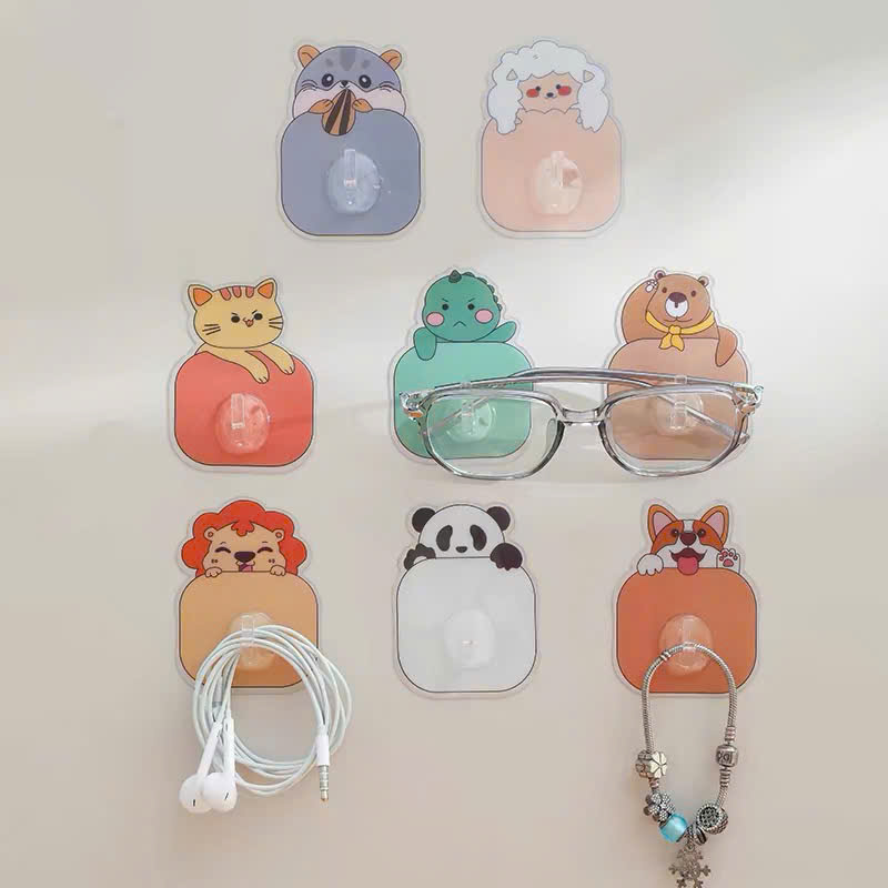 [400] Móc Dán Tường Đơn HOẠT HÌNH Smile 8008