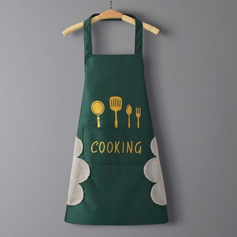 [400] Tạp Dề Nấu Ăn Cooking Có LAU TAY (V)