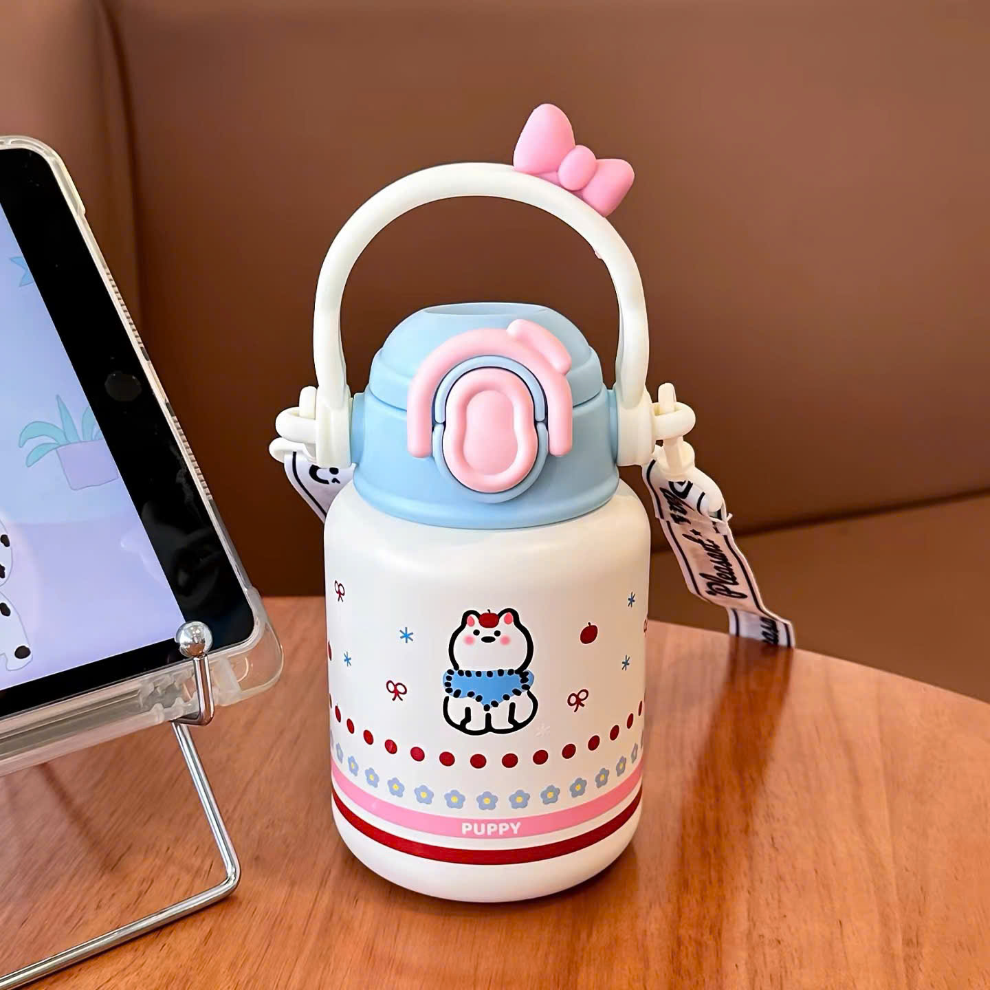 [48] Bình Giữ Nhiệt 316 Họat Hình Quai Ngang Có CHARM 550ml