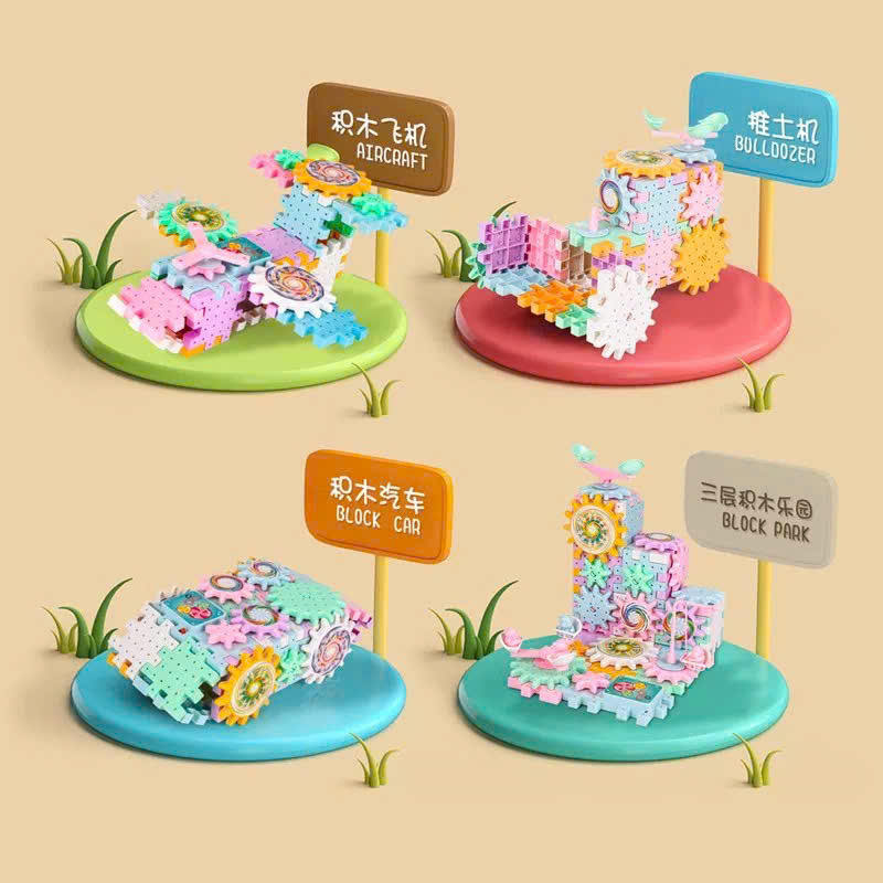 [48] Bộ Đồ Chơi Xếp Hình Đường Ray 83 Chi Tiết