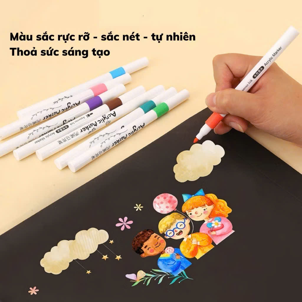 [48] Hộp Bút Màu Acrylic 36ct