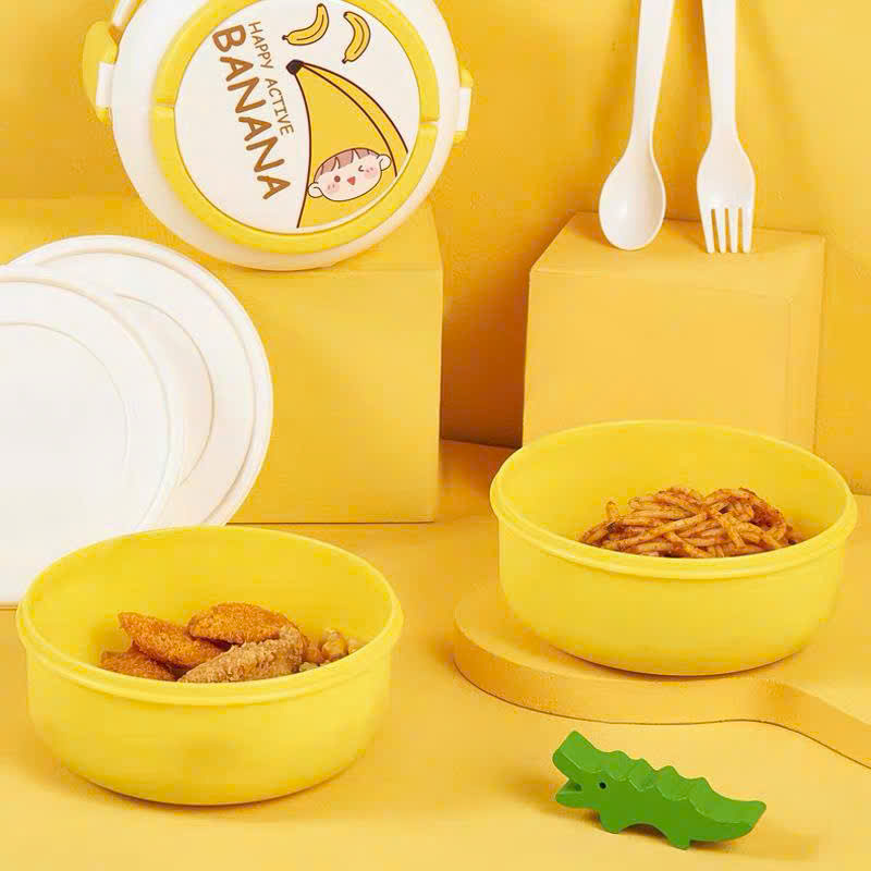 [48] Hộp Cơm 2 Tầng Nắp TRÁI CÂY