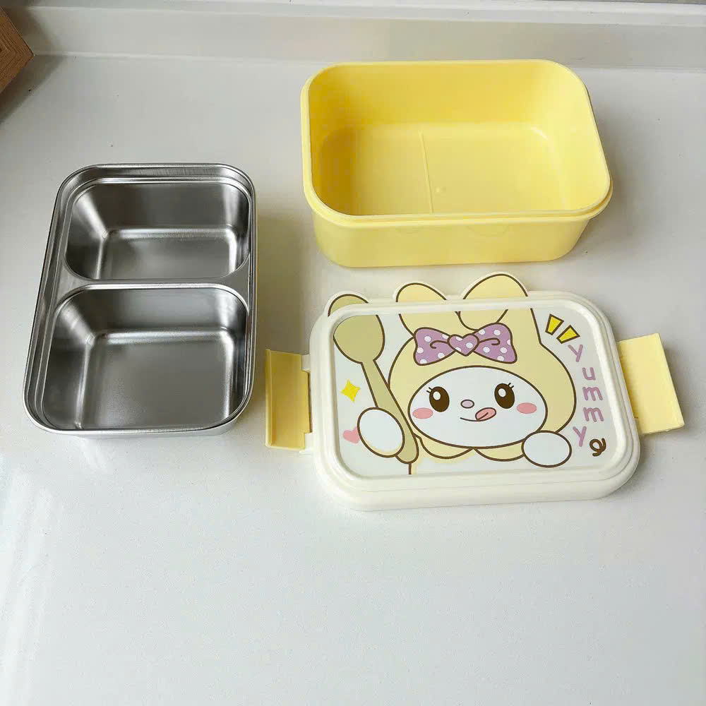 [48] Hộp Cơm Inox 2 Ngăn MELODY