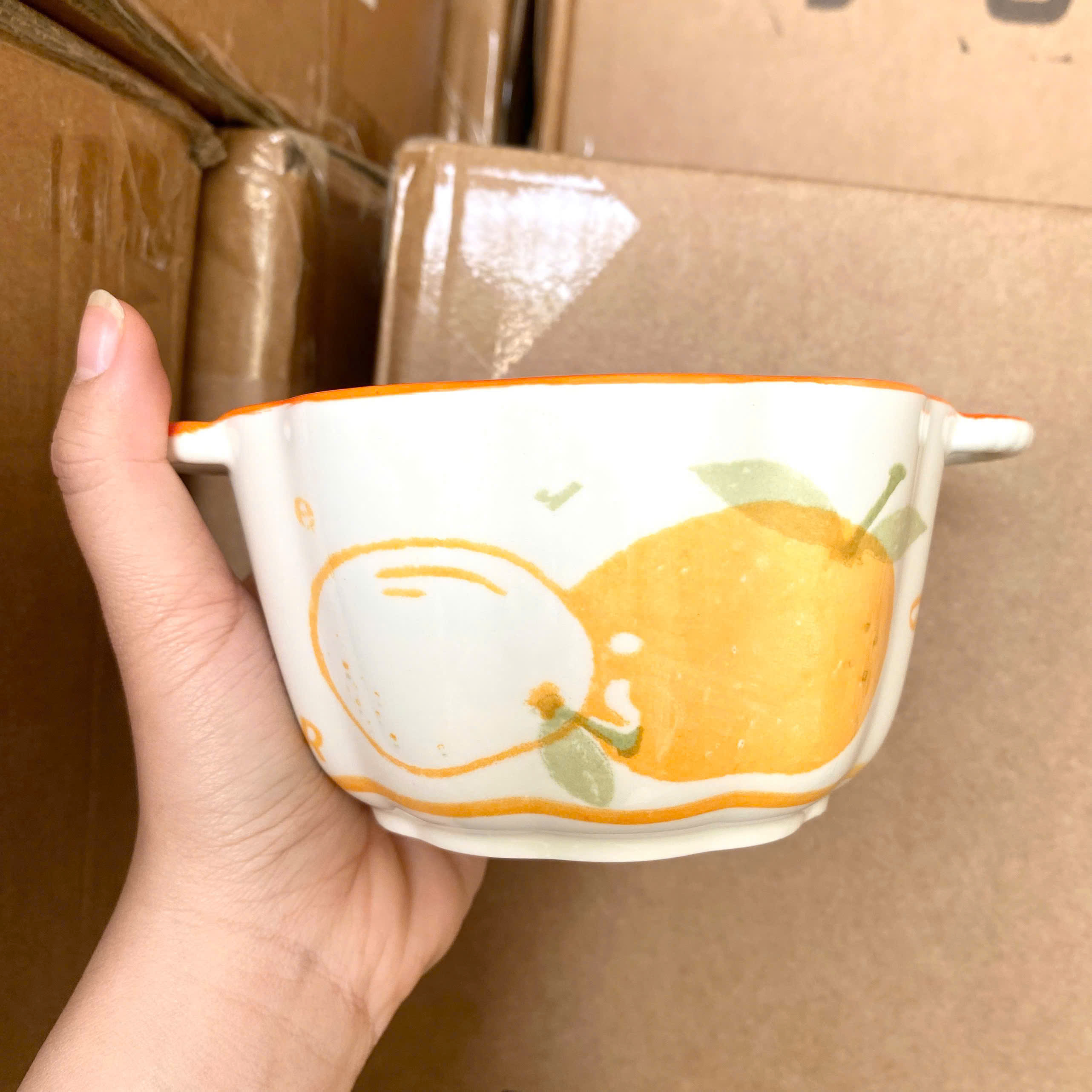 [48] Tô Sứ 6.5inch Có Quai CAM SY21