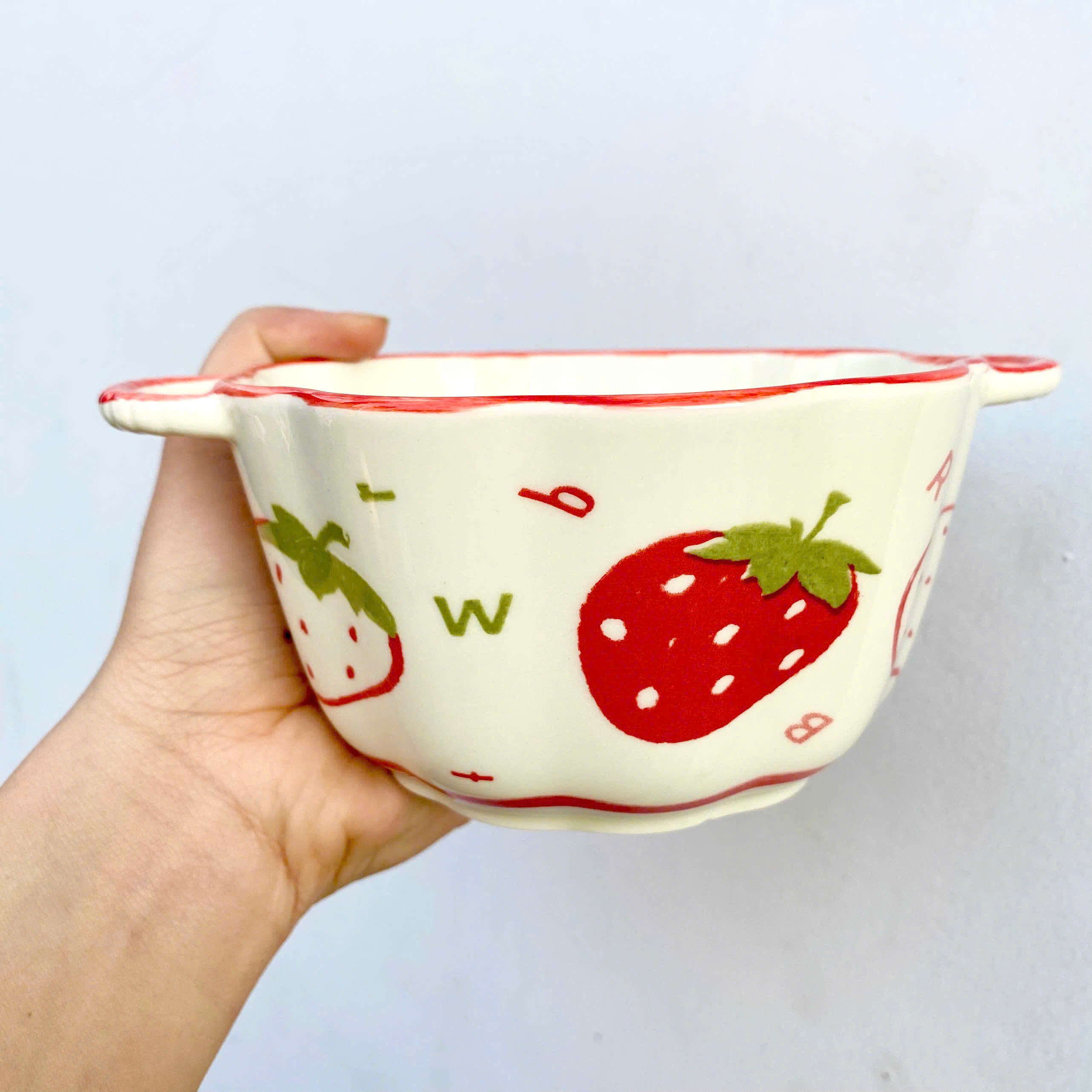 [48] Tô Sứ 6.5inch Có Quai DÂU SY22