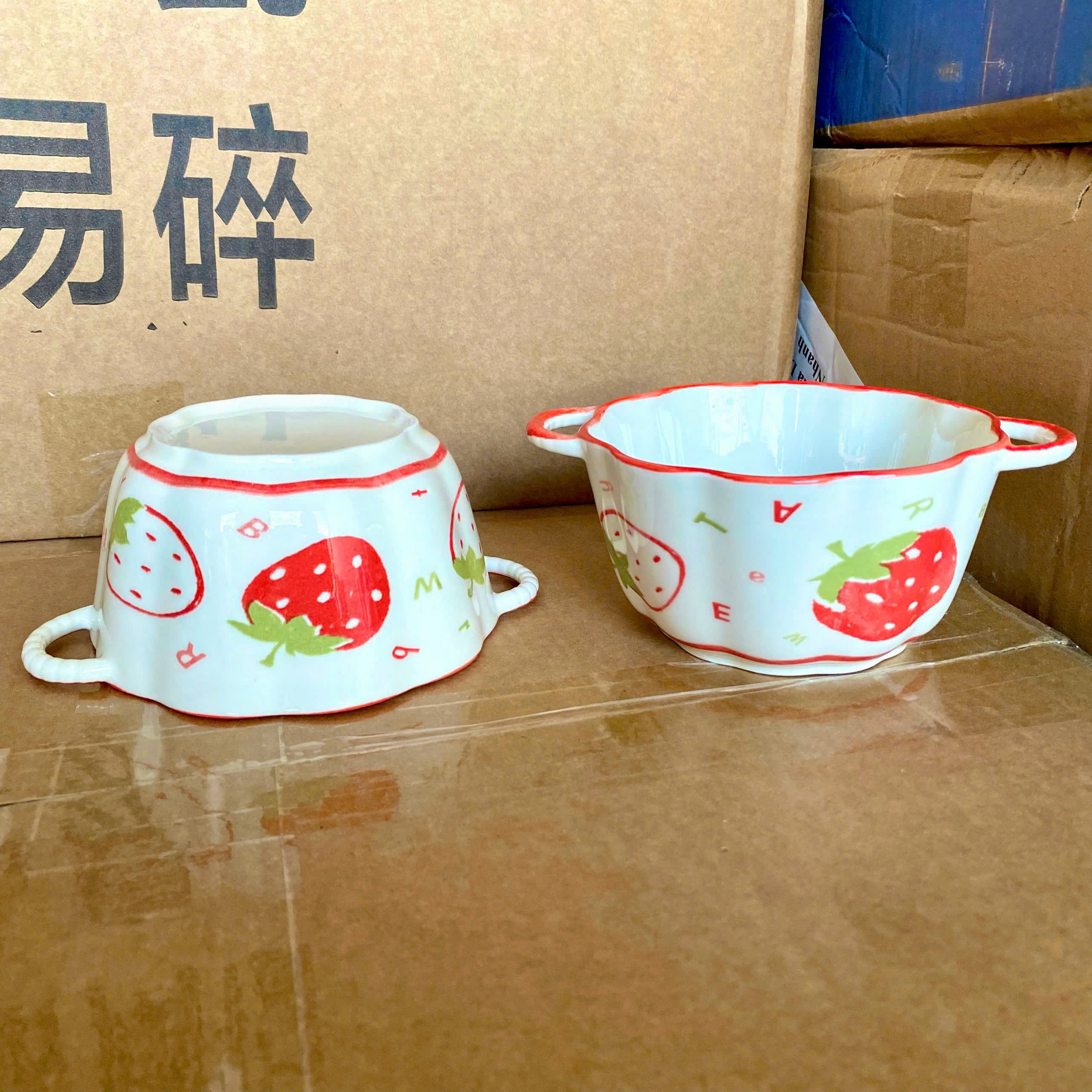 [48] Tô Sứ 6.5inch Có Quai DÂU SY22