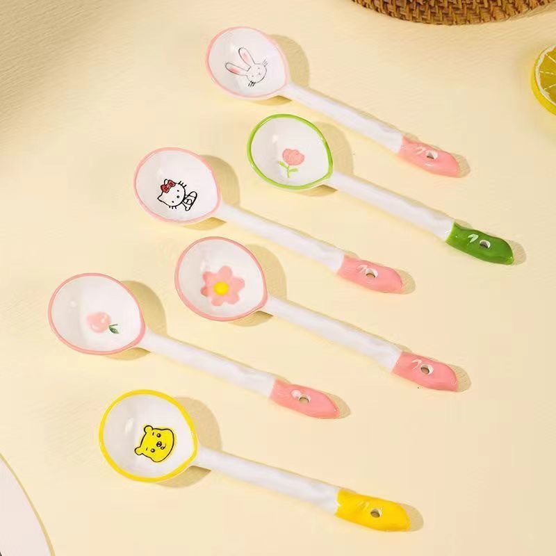 [480-640] Muỗng sứ đầu tròn