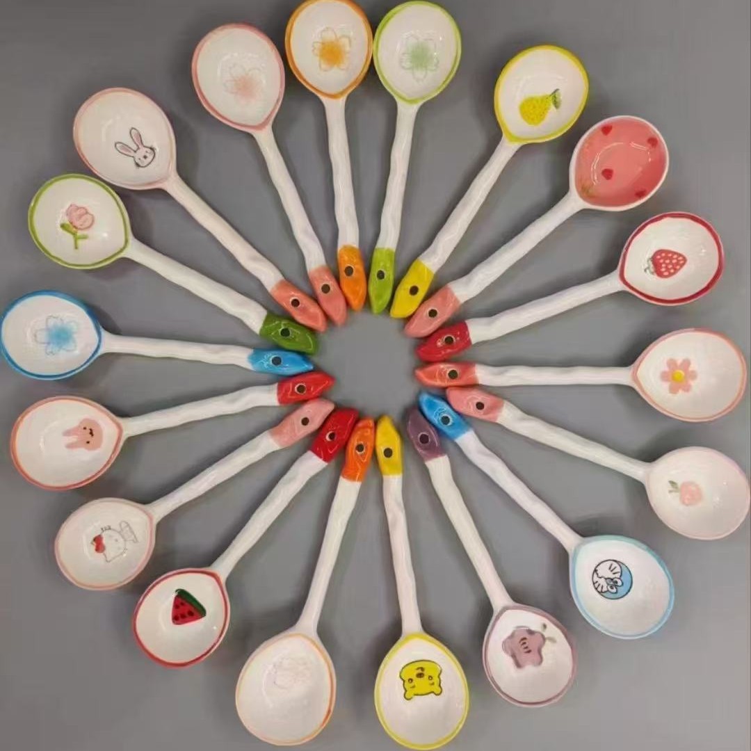 [480-640] Muỗng sứ đầu tròn