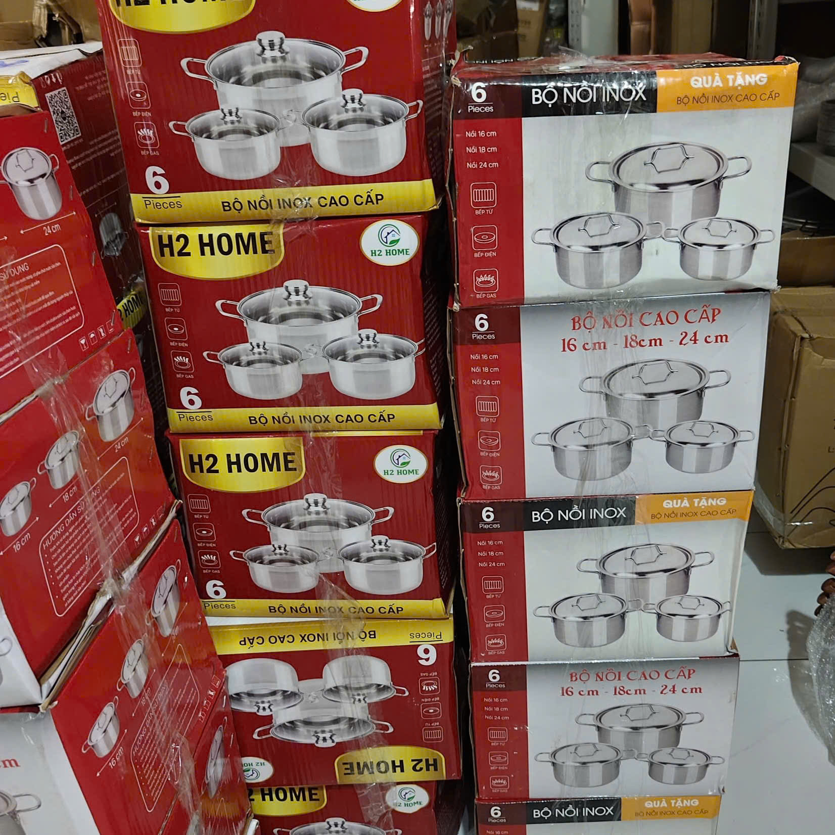 [5] Bộ 3 Nồi INOX