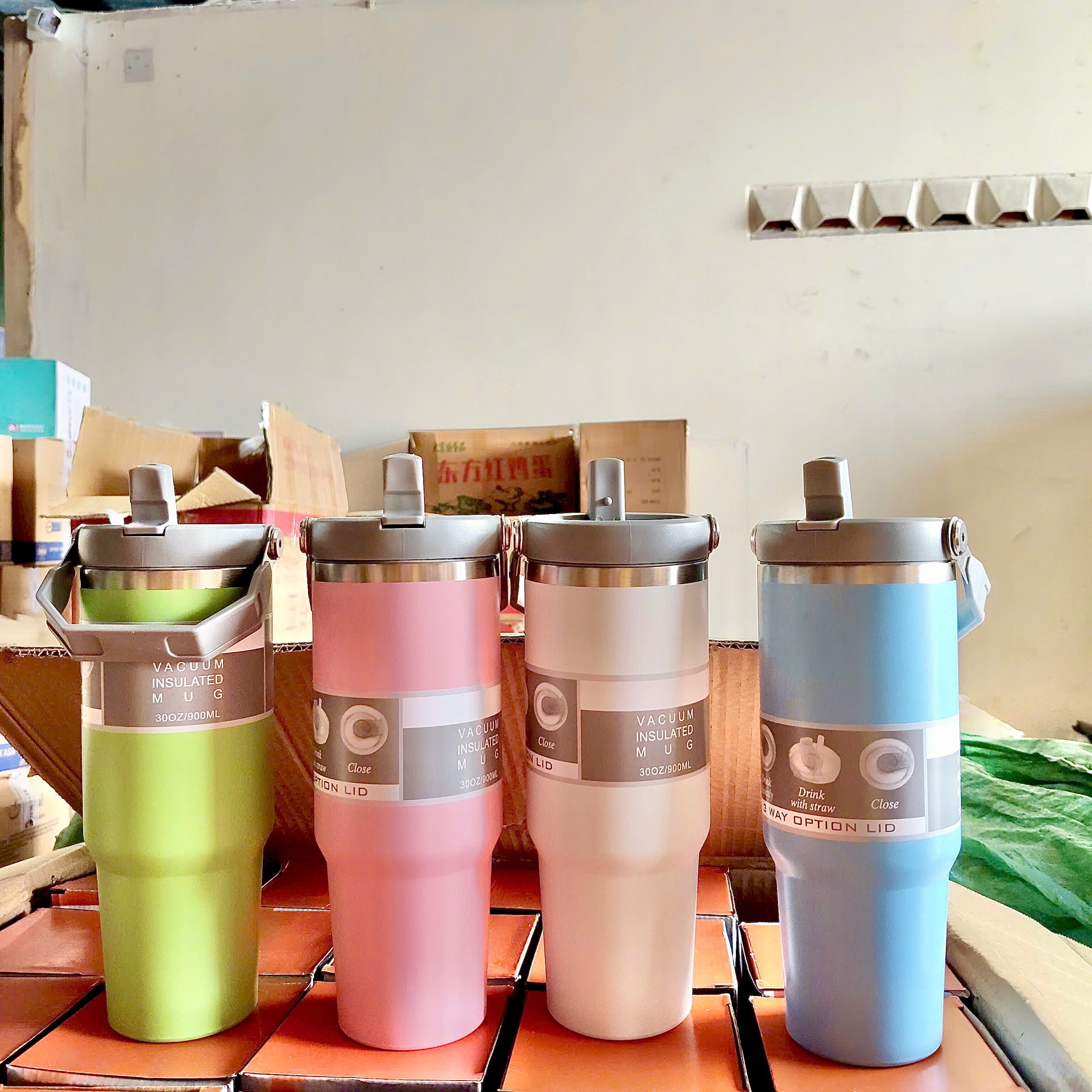 [50] Bình Giữ Nhiệt 900ml Có Quai Xách 062