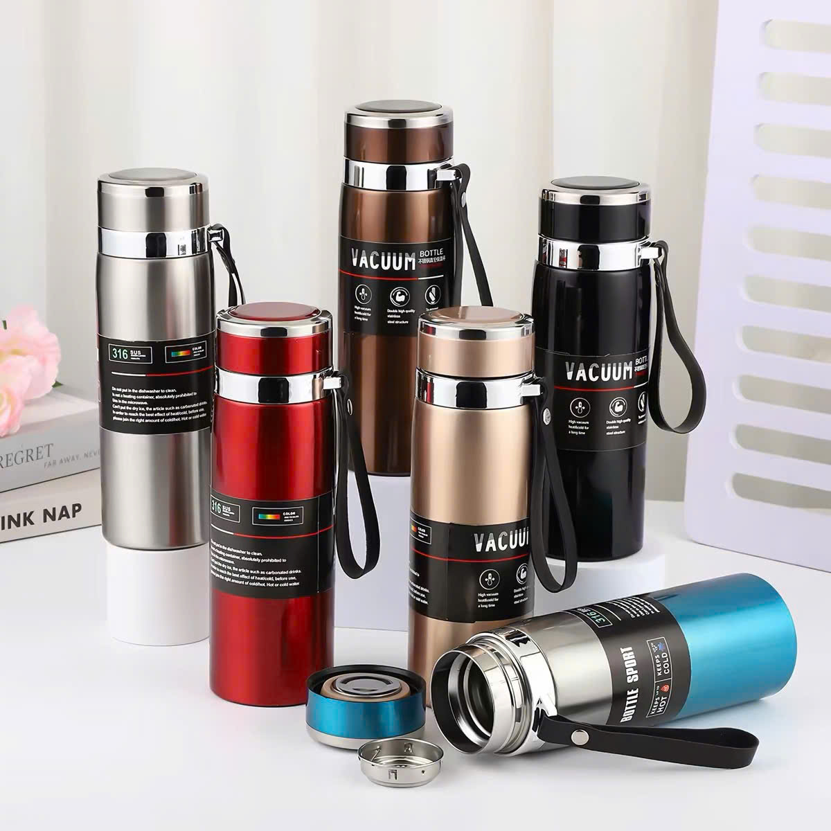 Bình giữ nhiệt Bottle Sport SUS316 - 800ml (Tem ngang)