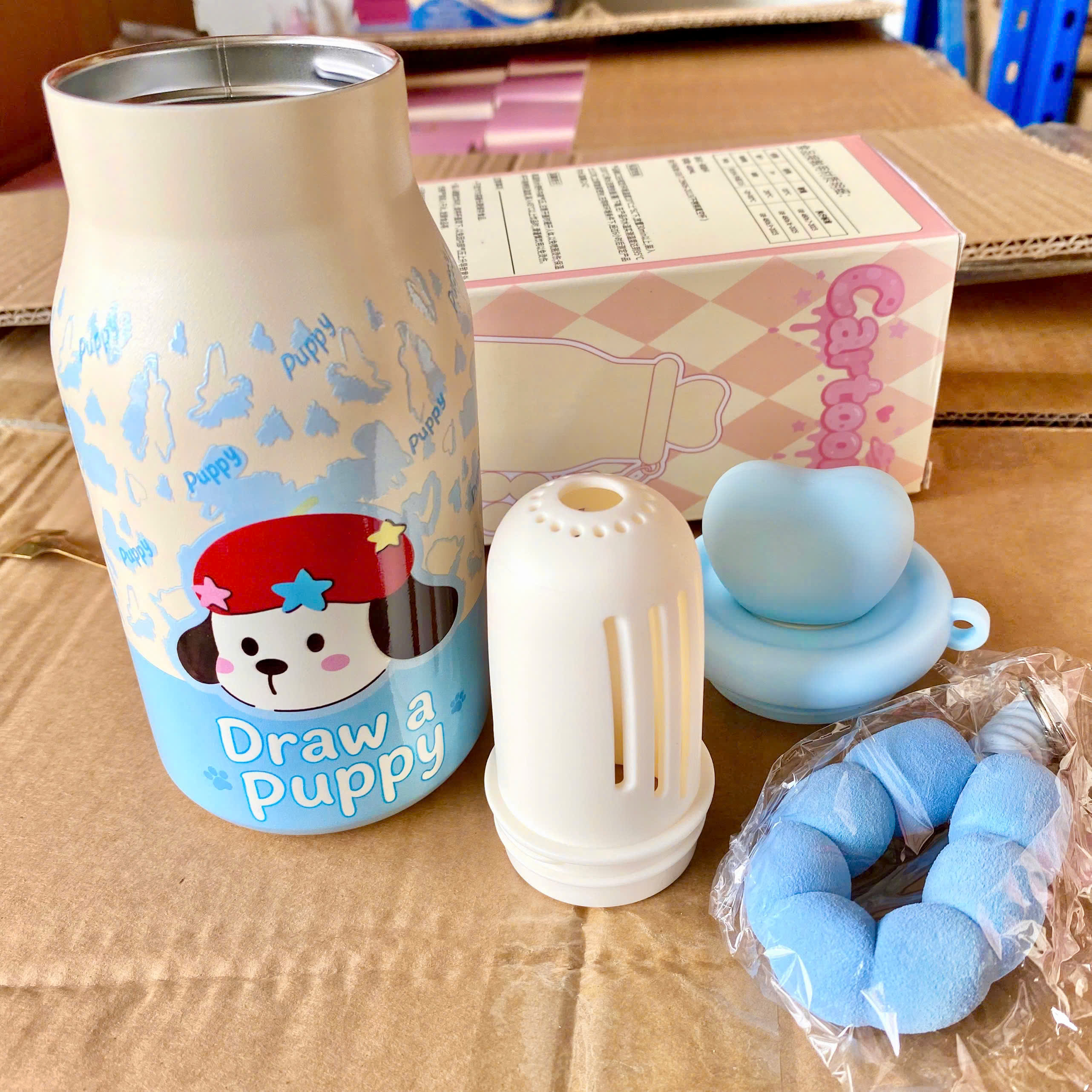 [50] Bình Giữ Nhiệt Charm TRÁI TIM Có Dây Xách