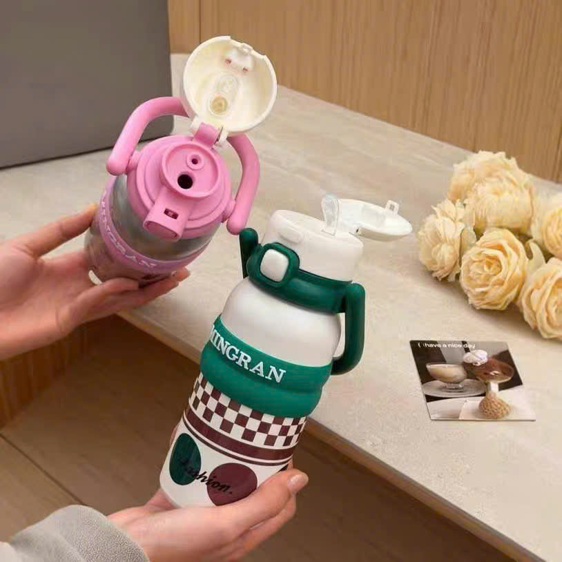 [50] Bình Giữ Nhiệt Có Quai Xách MINGRAN 500ml