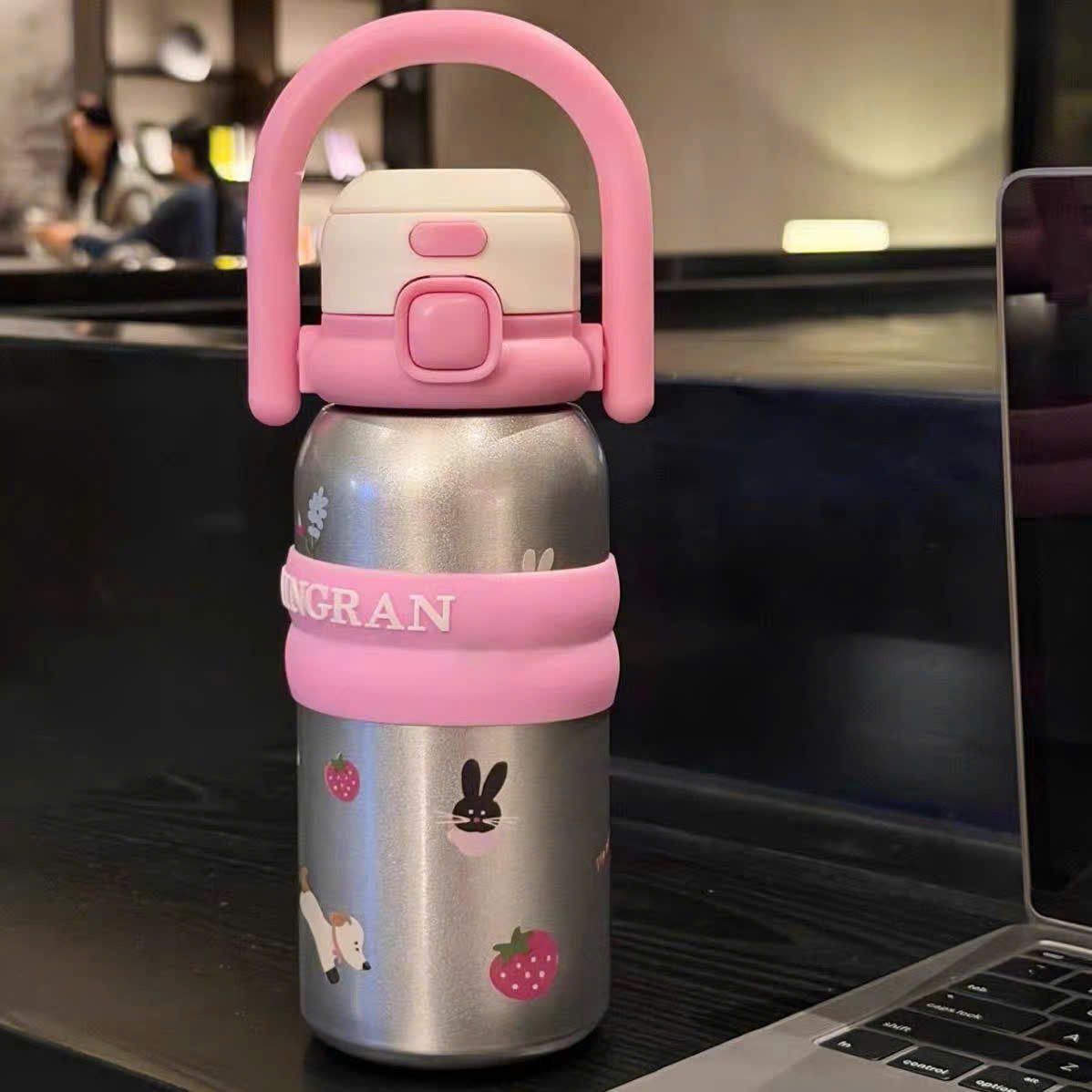 [50] Bình Giữ Nhiệt Có Quai Xách MINGRAN 500ml