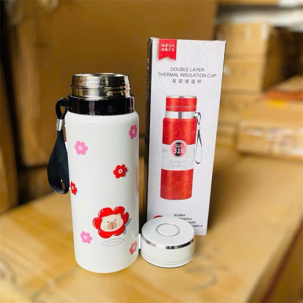 [50] Bình Giữ Nhiệt Hoạt Hình Inox316 800ml ZY025 (V)