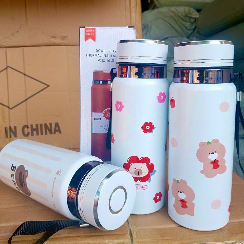 [50] Bình Giữ Nhiệt Hoạt Hình Inox316 800ml ZY025 (V)