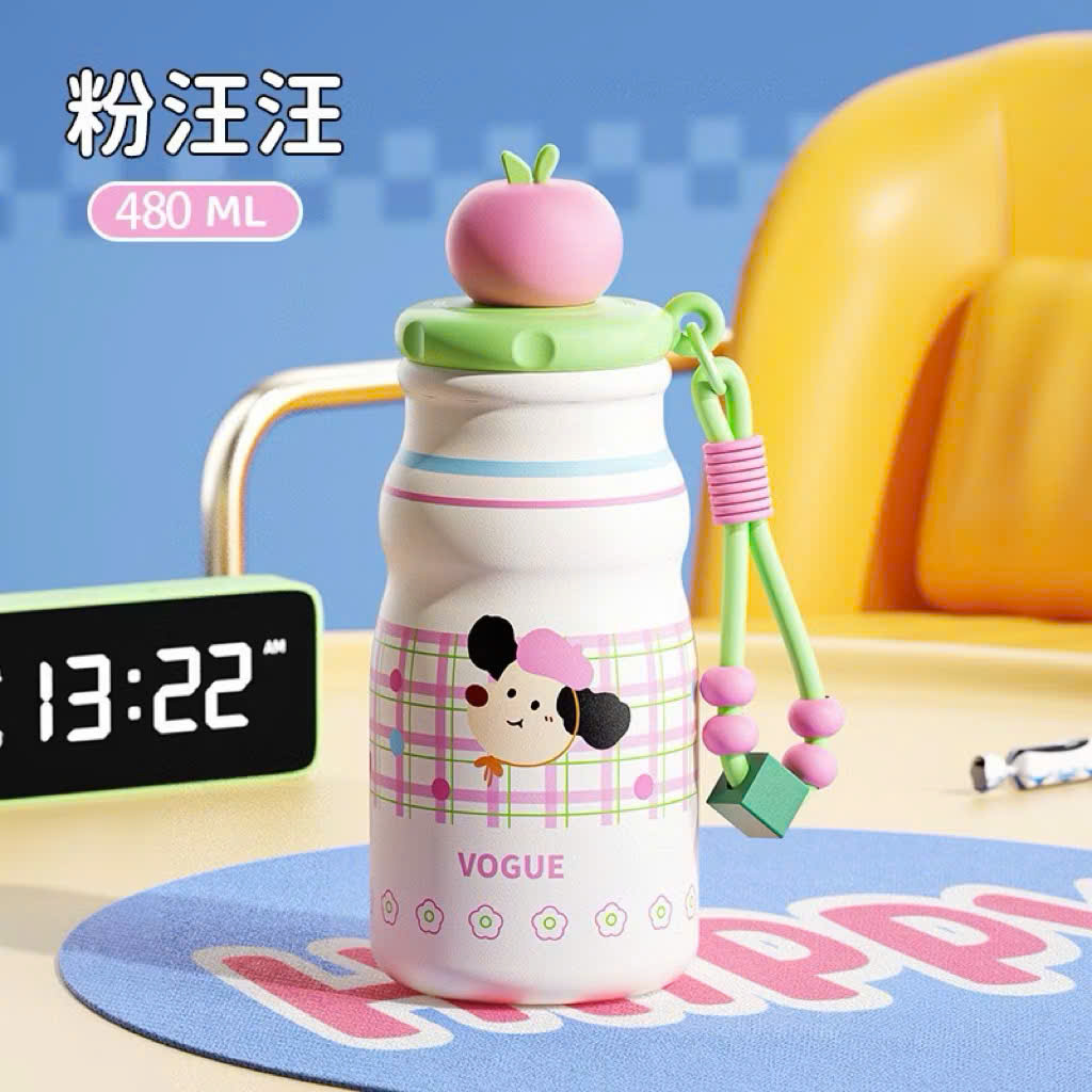 [50] Bình Giữ Nhiệt Nắp Charm TRÁI CÂY 480ml