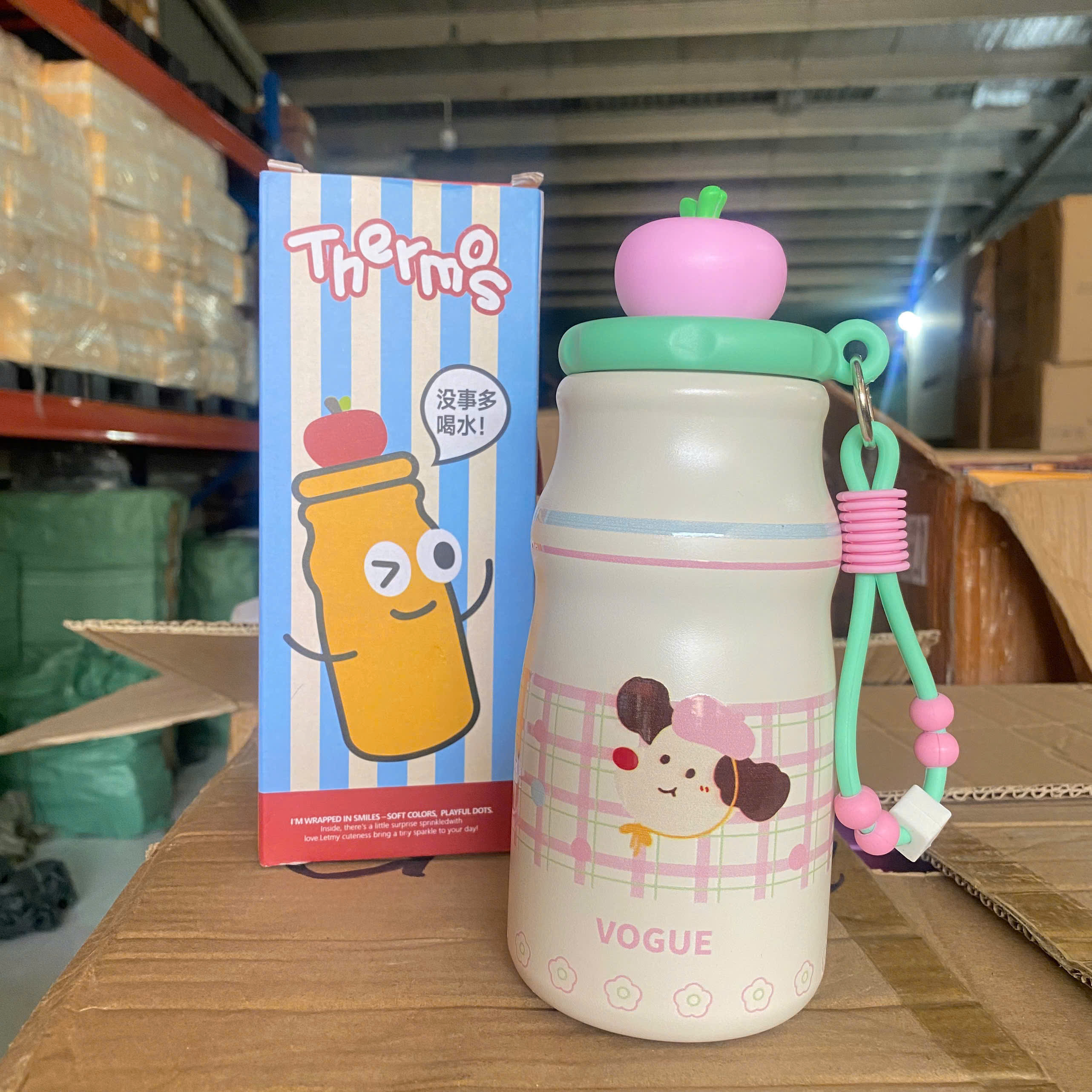 [50] Bình Giữ Nhiệt Nắp Charm TRÁI CÂY 480ml