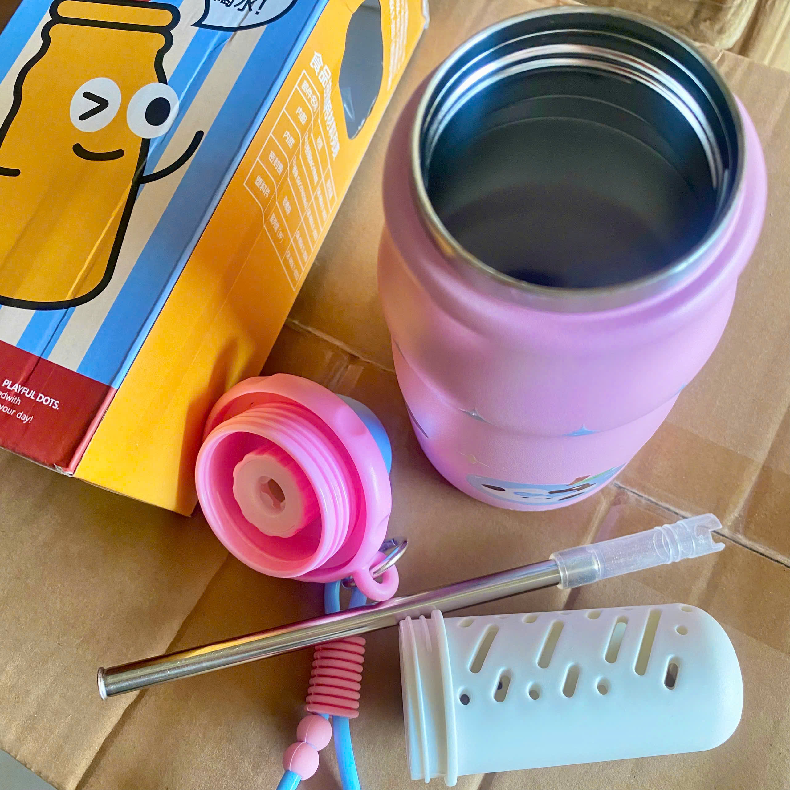 [50] Bình Giữ Nhiệt Nắp Charm TRÁI CÂY 480ml